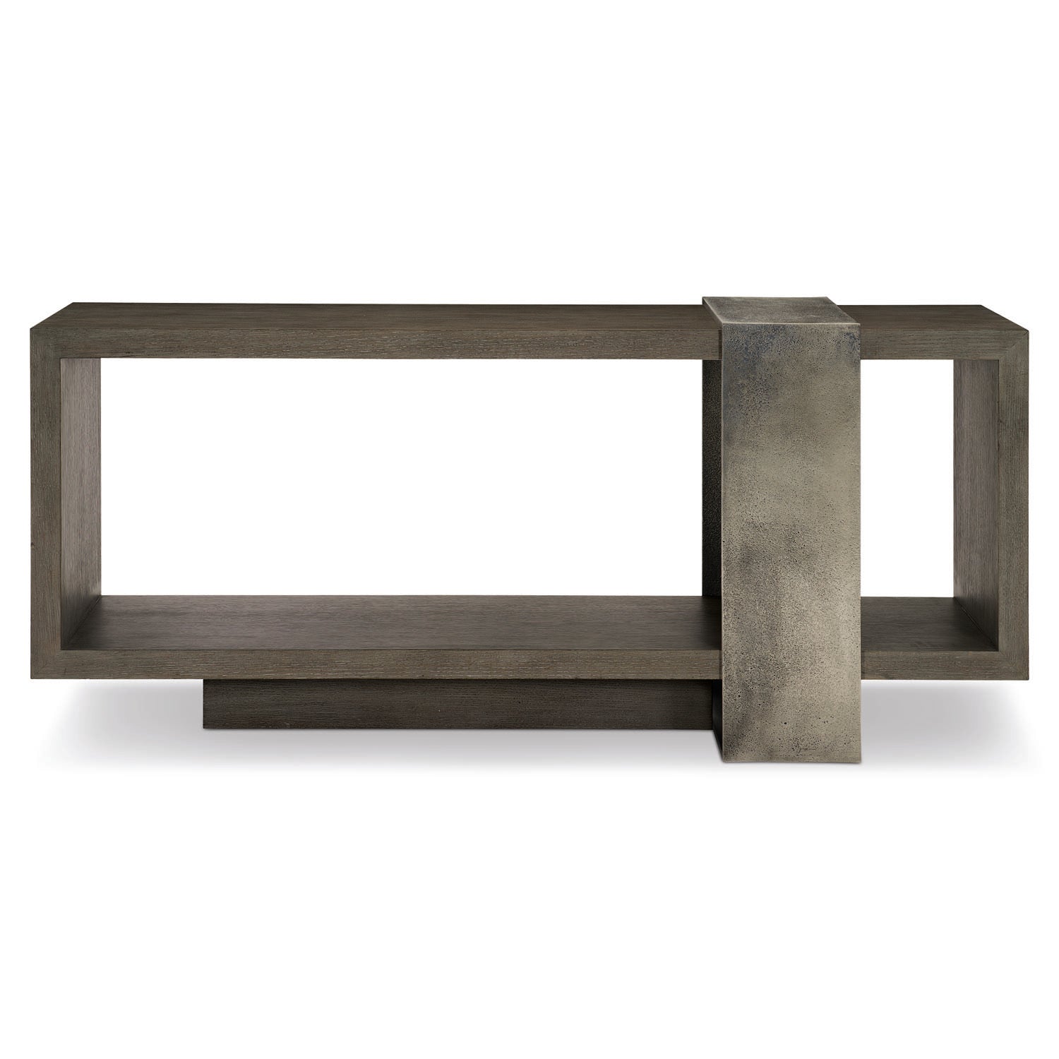 Bernhardt Linea Cerused Charcoal Console Table
