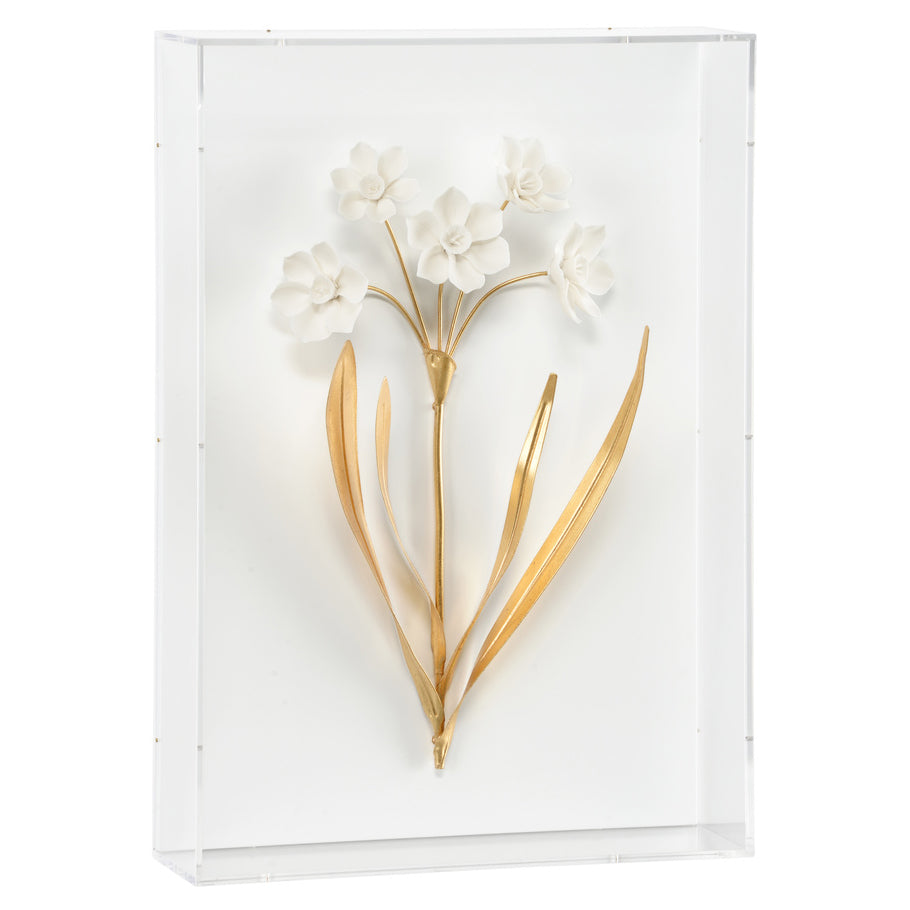 Chelsea House Porcelain Flowers Shadowbox