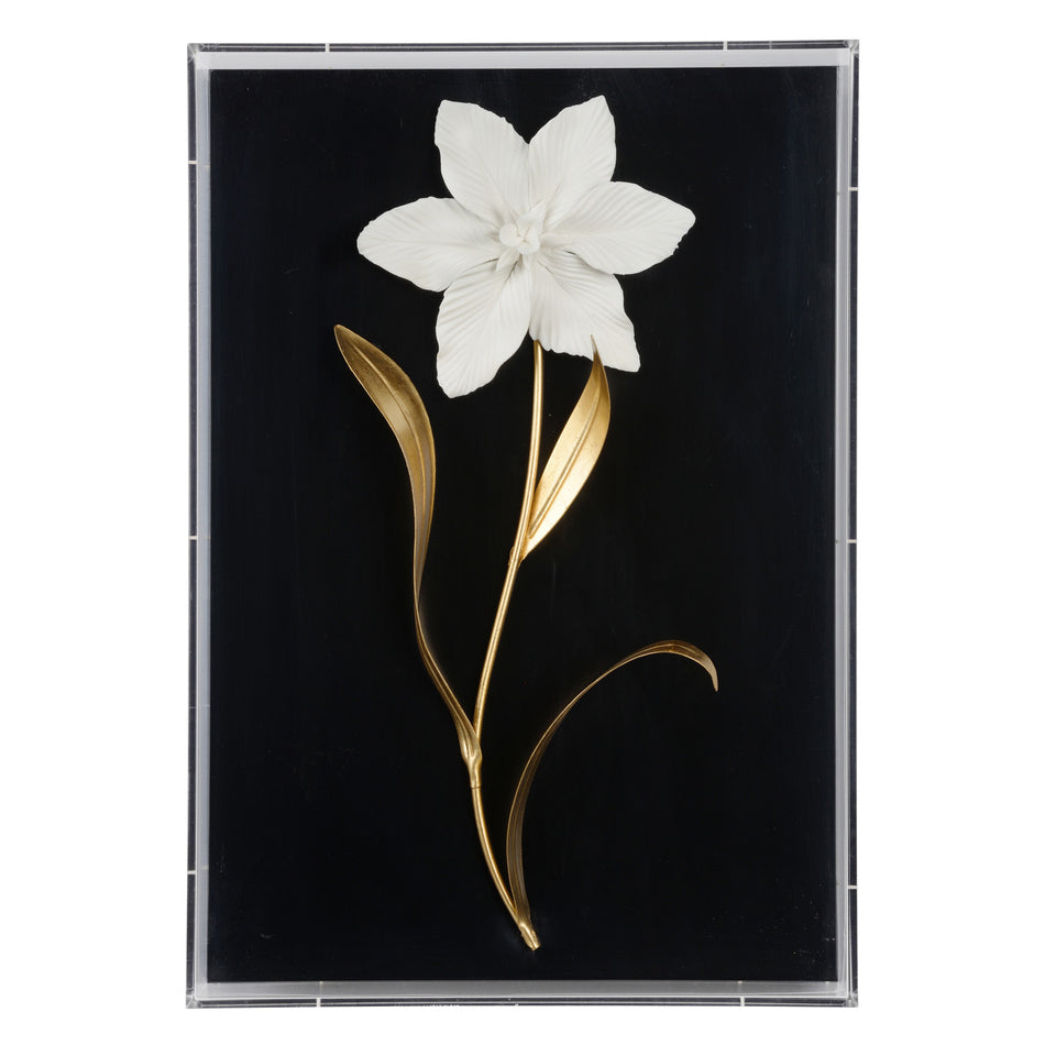 Chelsea House Porcelain Flowers Shadowbox