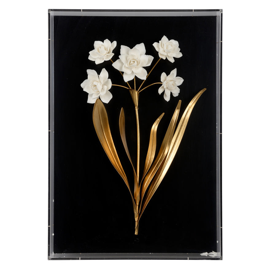 Chelsea House Porcelain Flowers Shadowbox