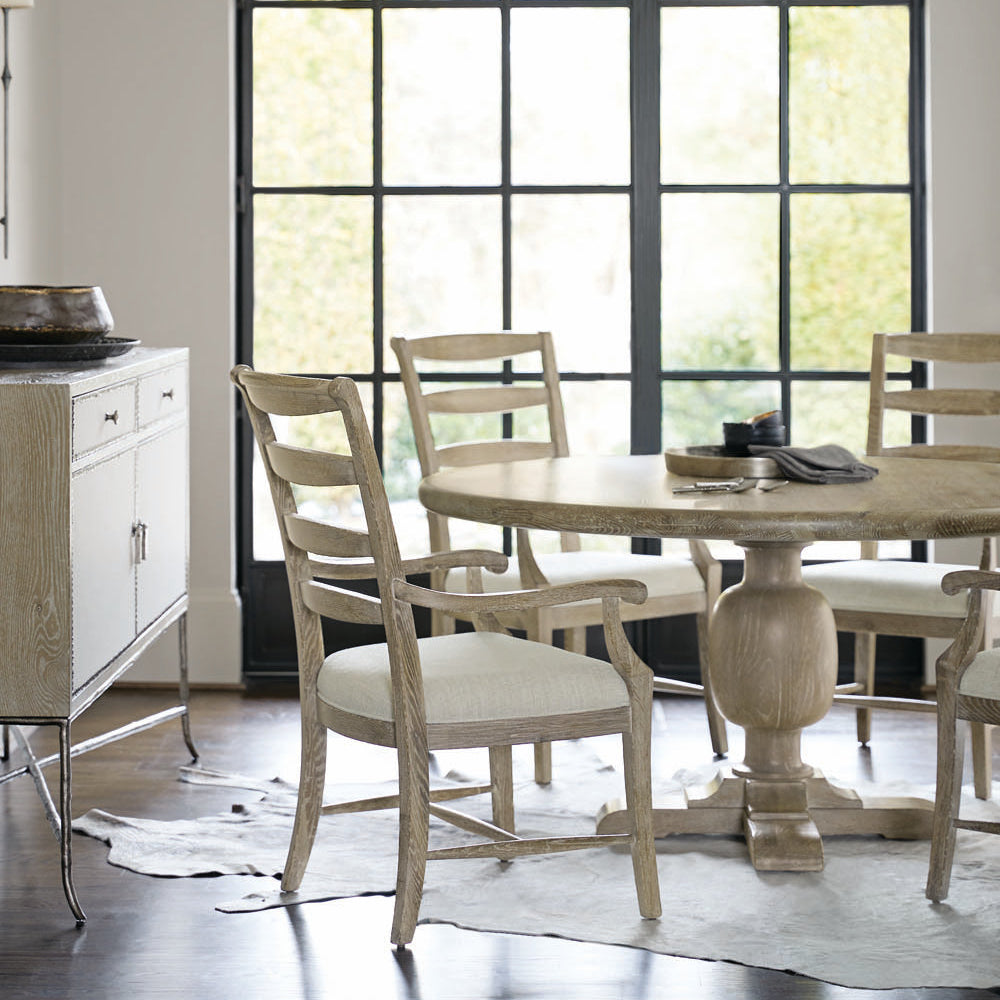 Bernhardt Rustic Patina Sand Ladderback Side Chair