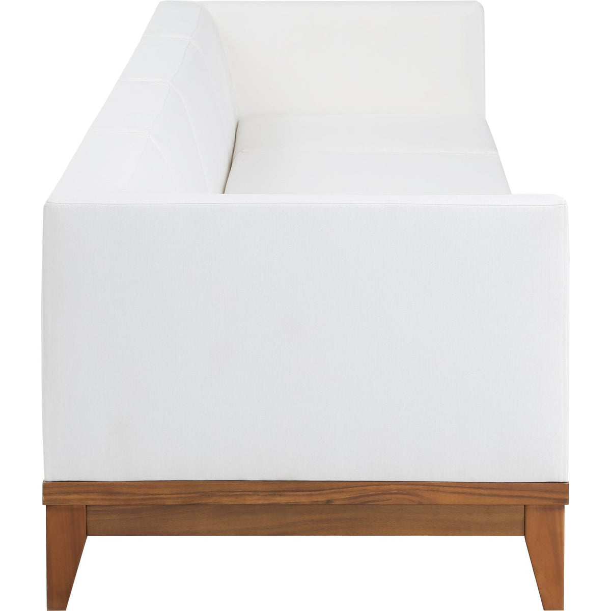Rio 96.5in Off White Water Resistant Fabric Upholstered 3 Piece Modular Sofa