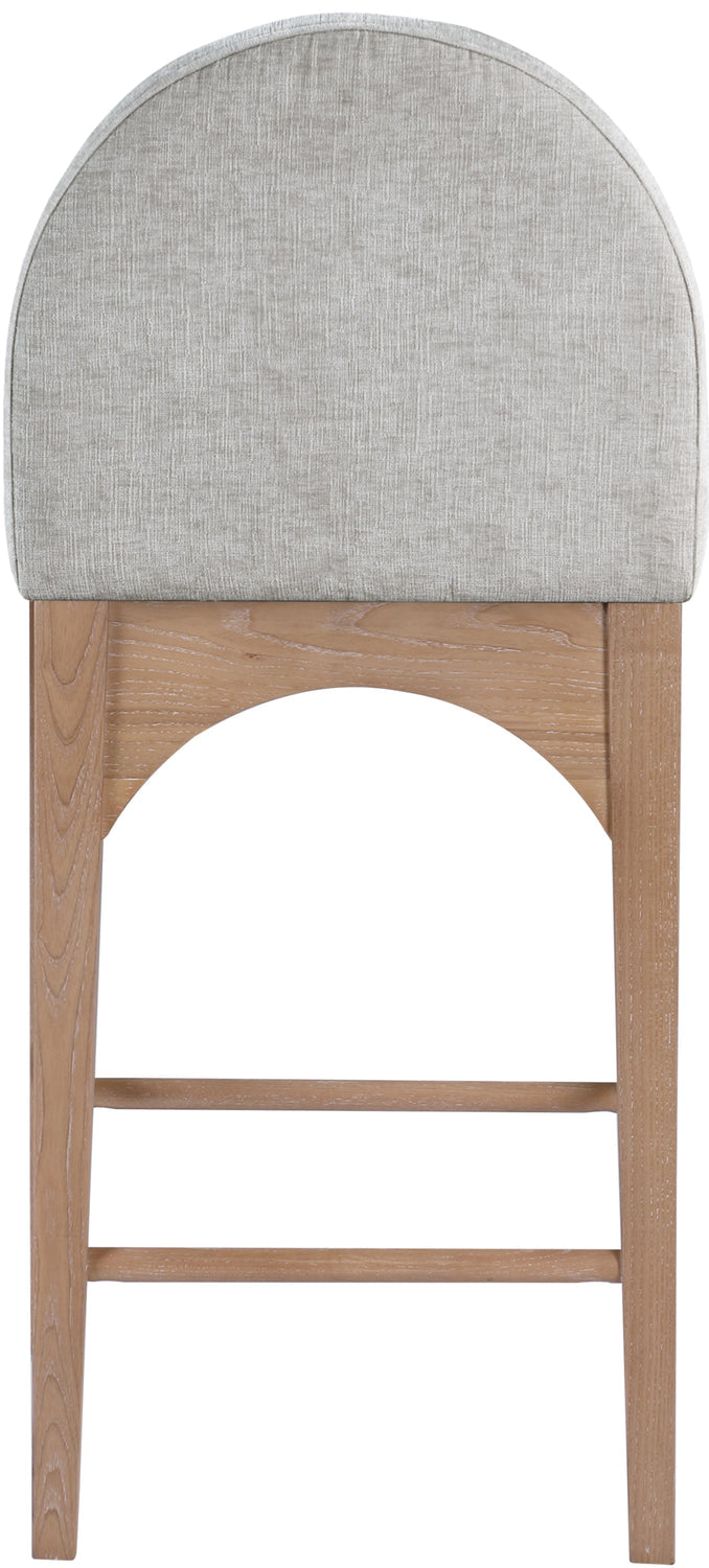 Waldorf Grey Chenille Fabric Upholstered Counter Stool Set of 2