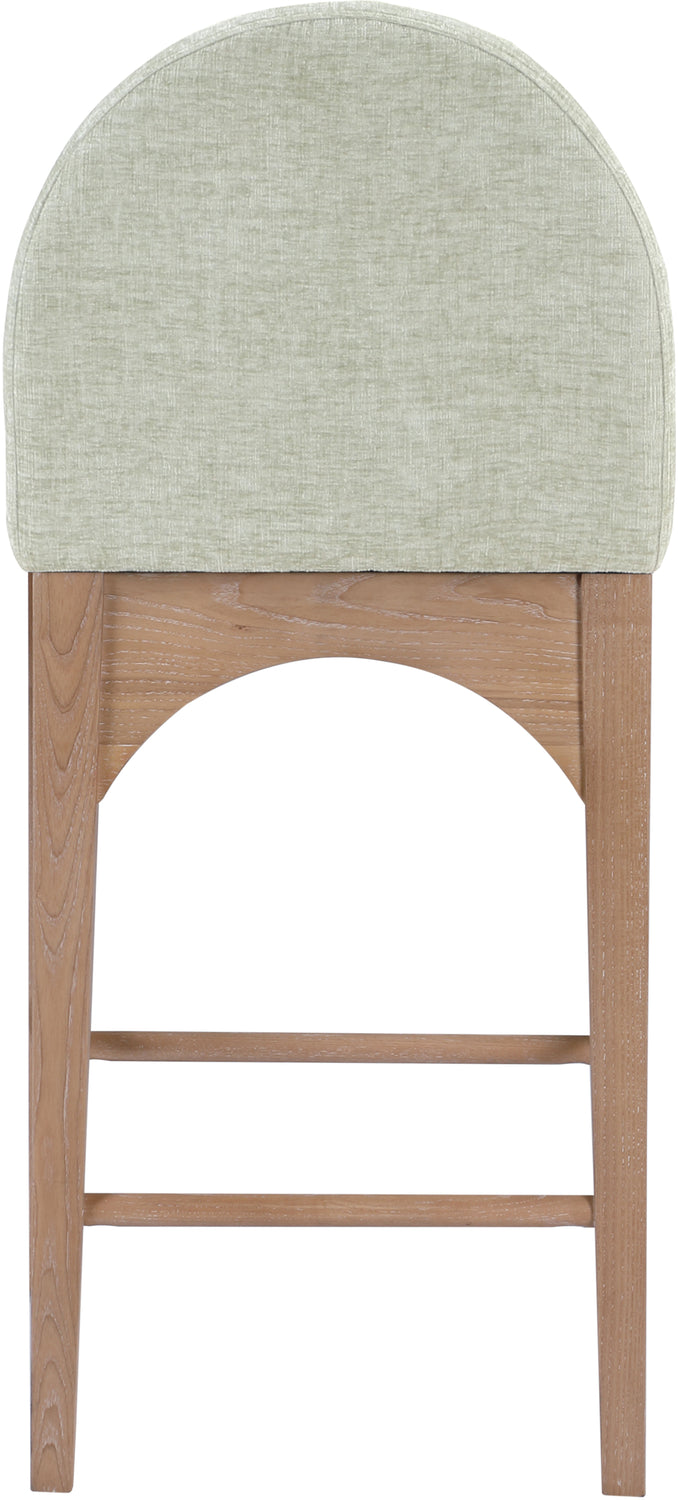 Waldorf Mint Chenille Fabric Upholstered Counter Stool Set of 2