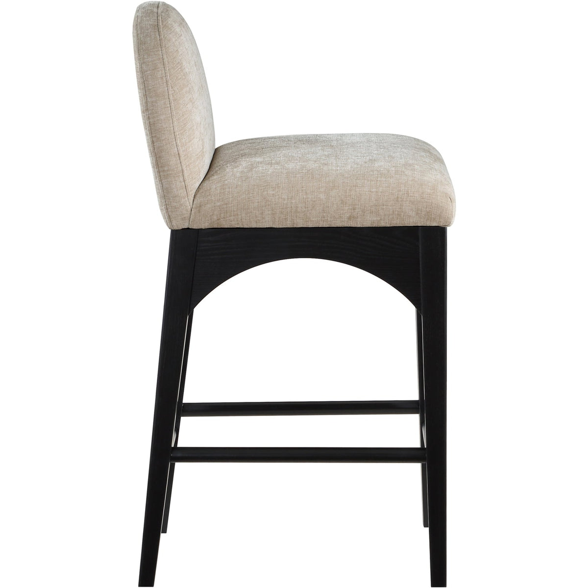 Waldorf Beige Chenille Fabric Upholstered Counter Stool Set of 2