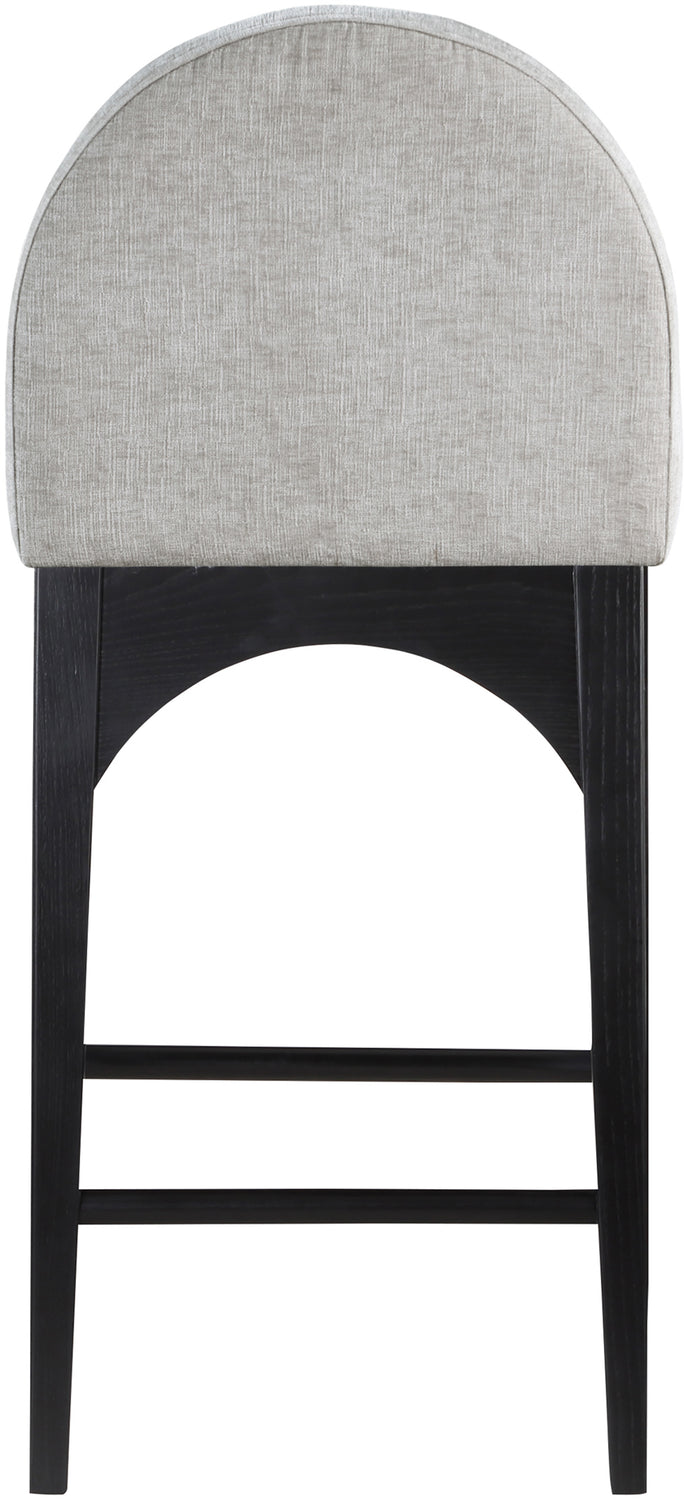 Waldorf Grey Chenille Fabric Upholstered Counter Stool Set of 2