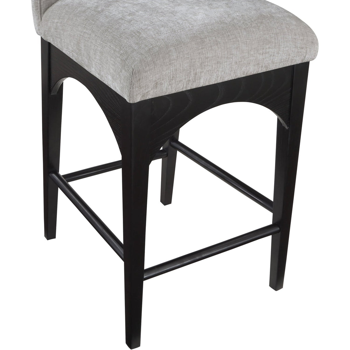 Waldorf Grey Chenille Fabric Upholstered Counter Stool Set of 2