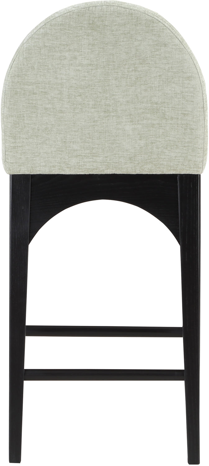 Waldorf Mint Chenille Fabric Upholstered Counter Stool Set of 2