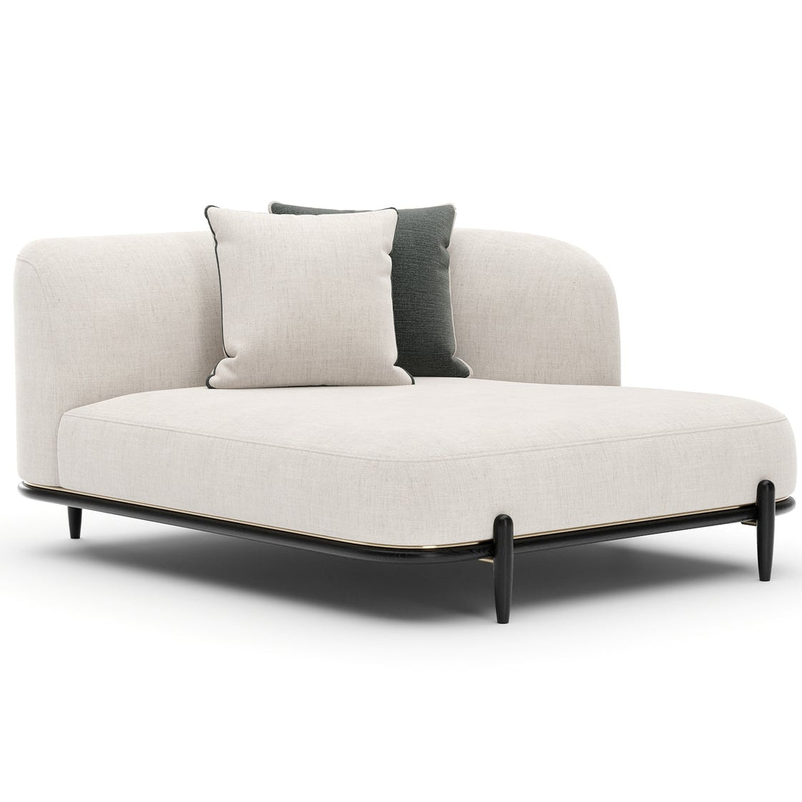 Caracole Madera Oatmeal RAF Modular Chaise