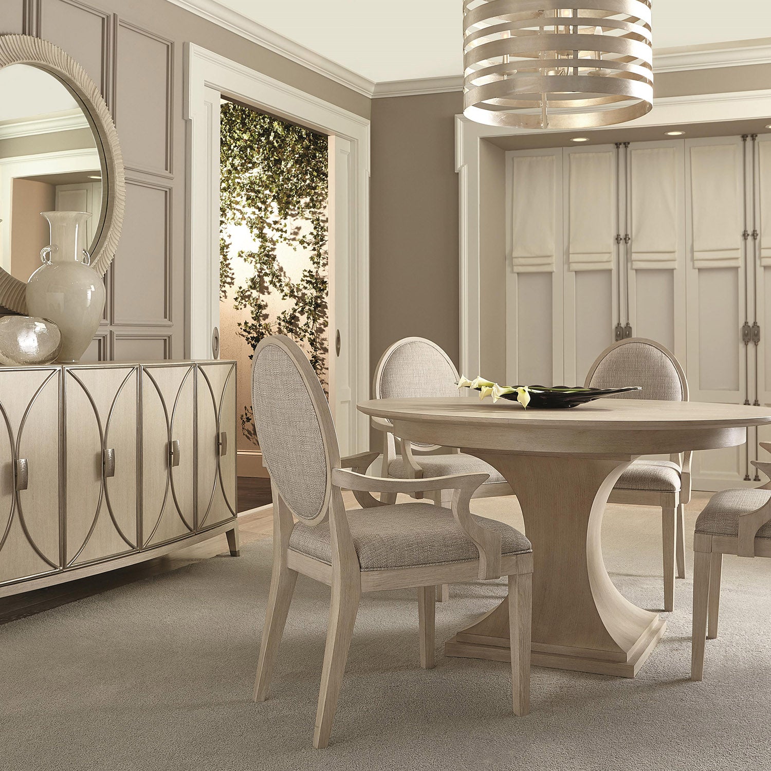 Bernhardt East Hampton Oval Back Arm Chair