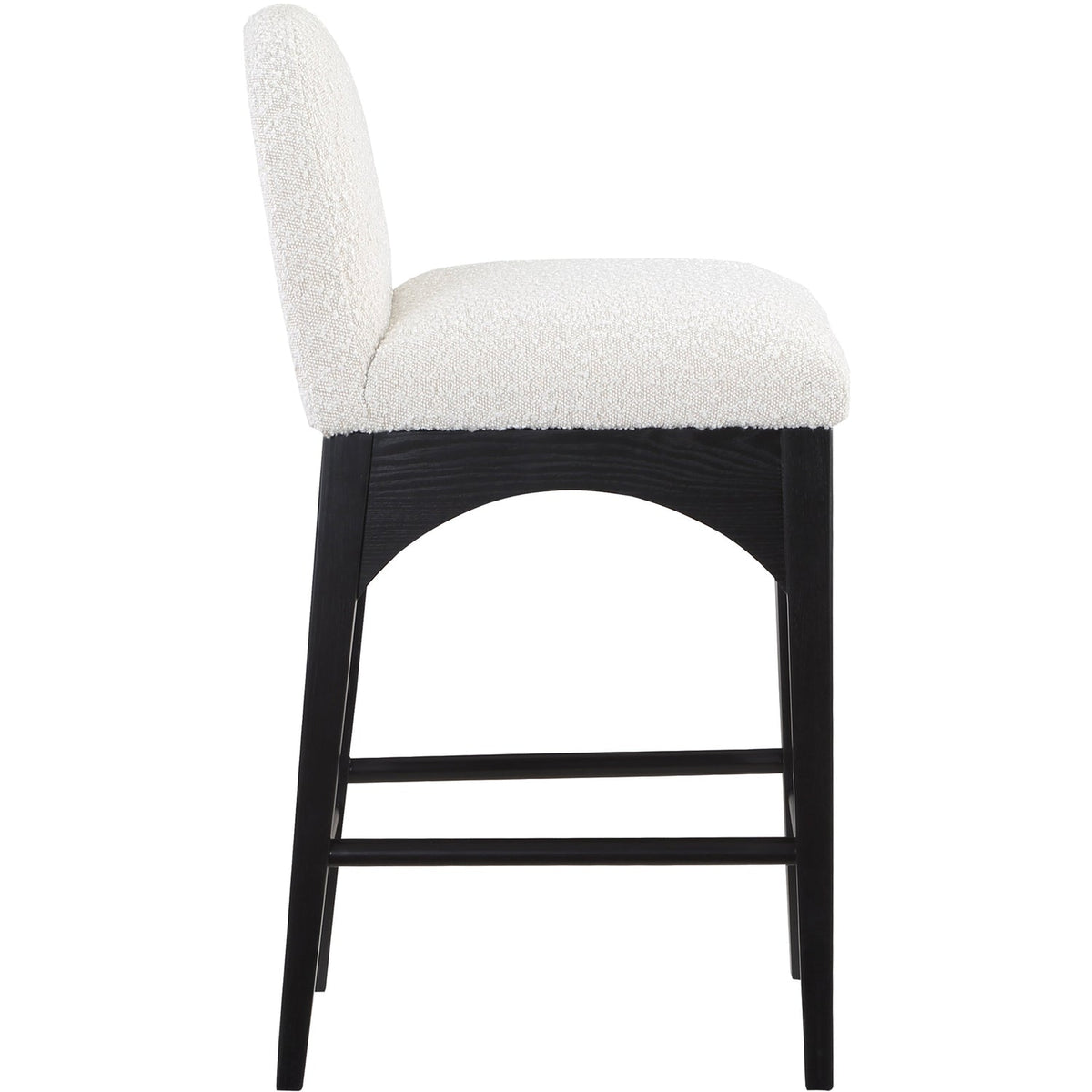 Waldorf Cream Boucle Fabric Upholstered Counter Stool Set of 2