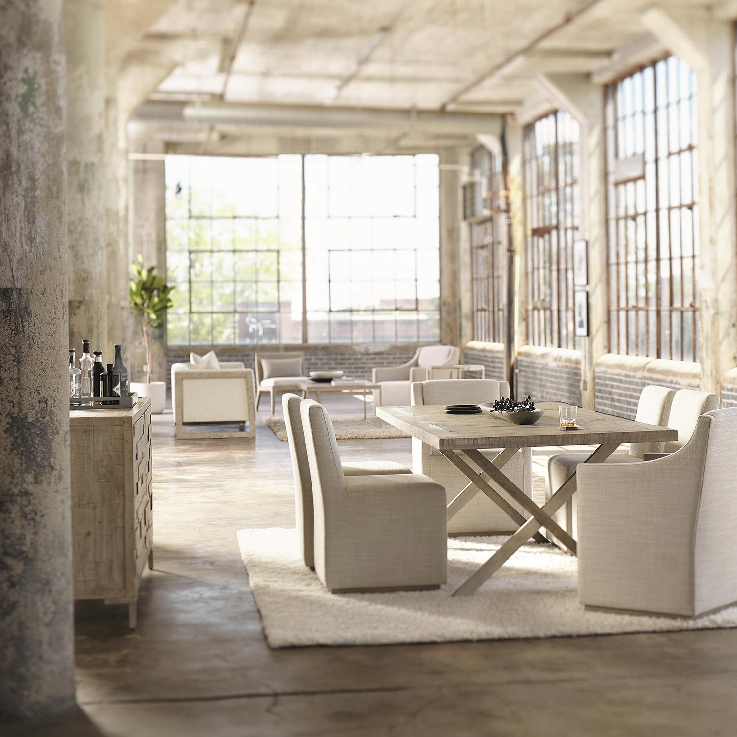 Bernhardt Loft Casey Dining Arm Chair