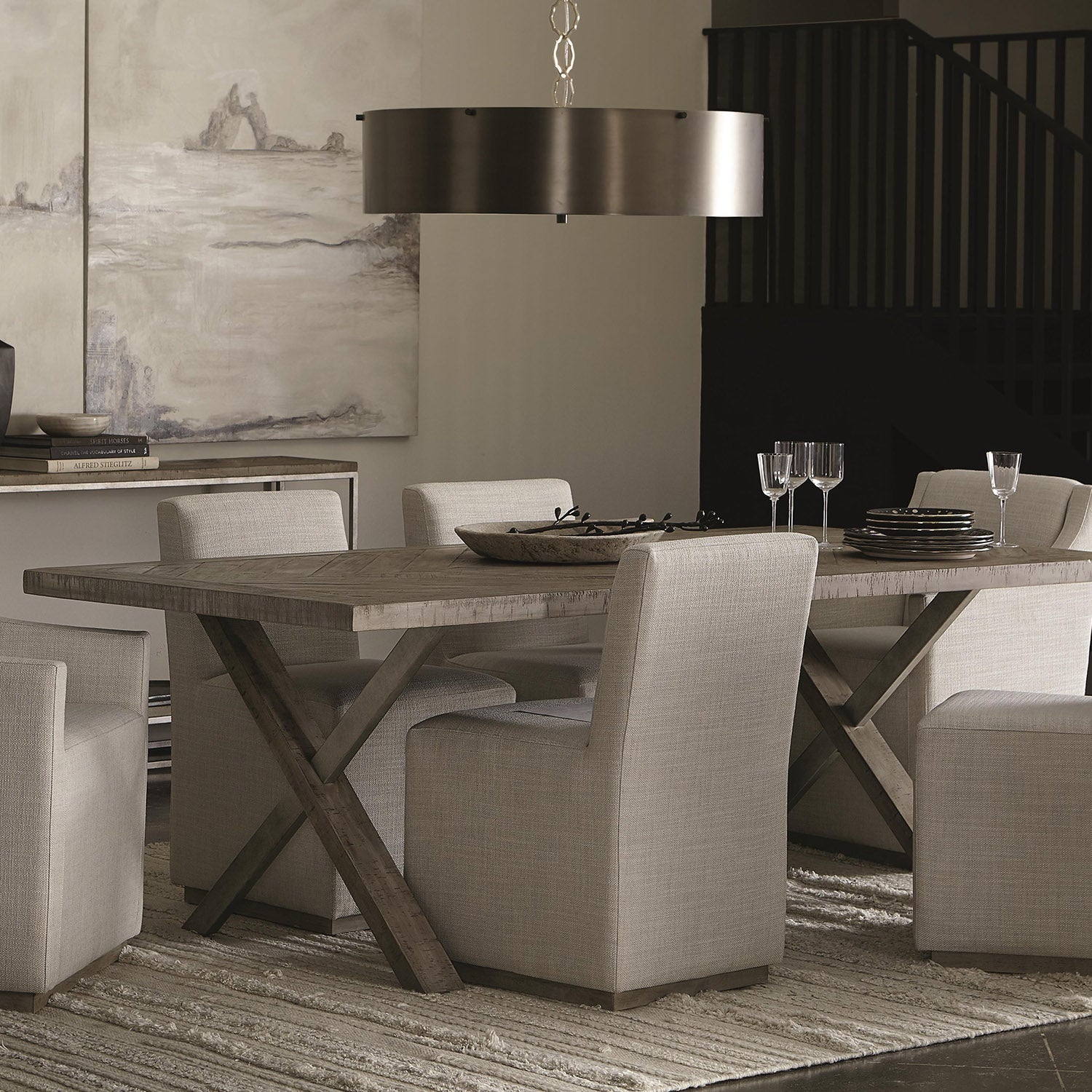 Bernhardt Loft Casey Dining Arm Chair