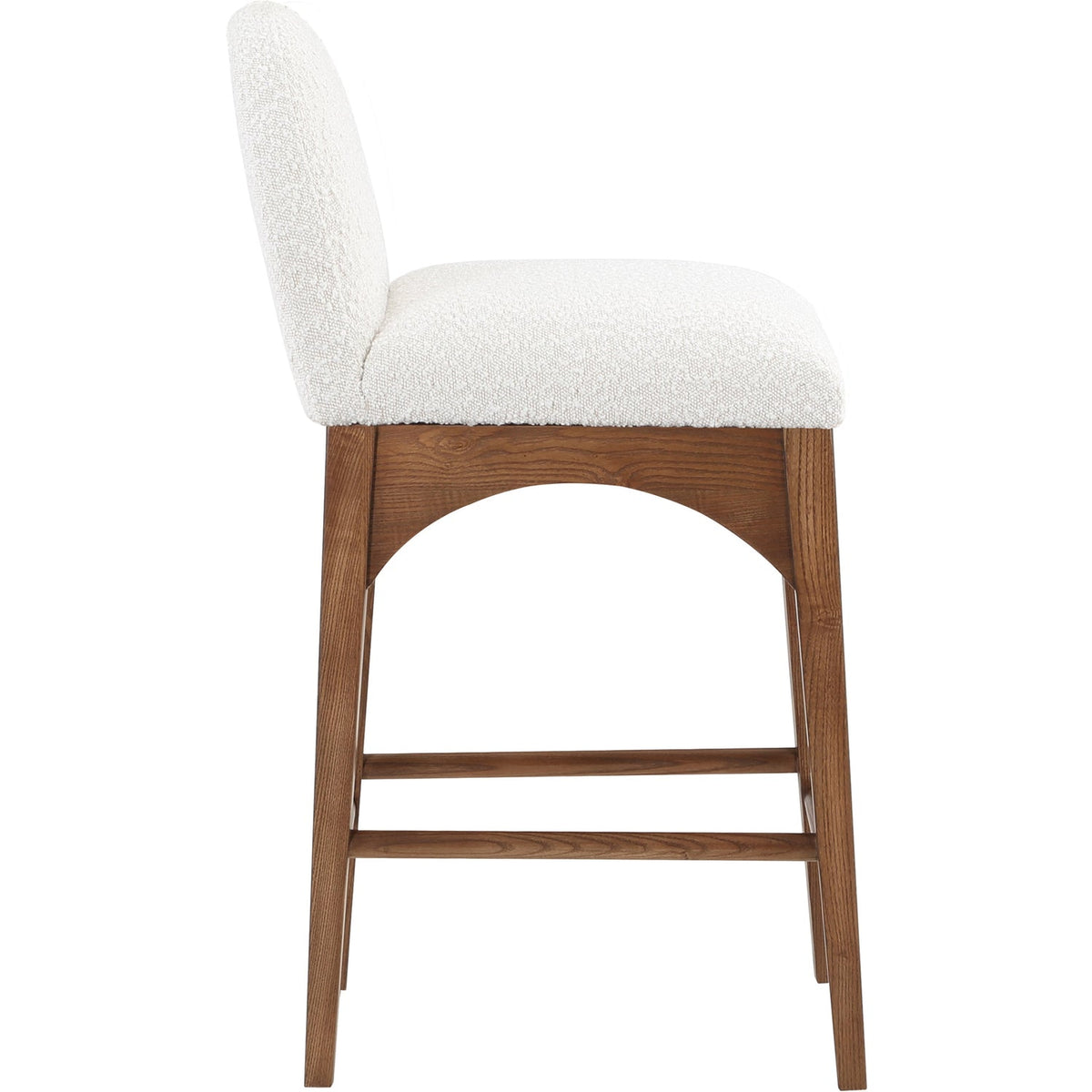 Waldorf Cream Boucle Fabric Upholstered Counter Stool Set of 2
