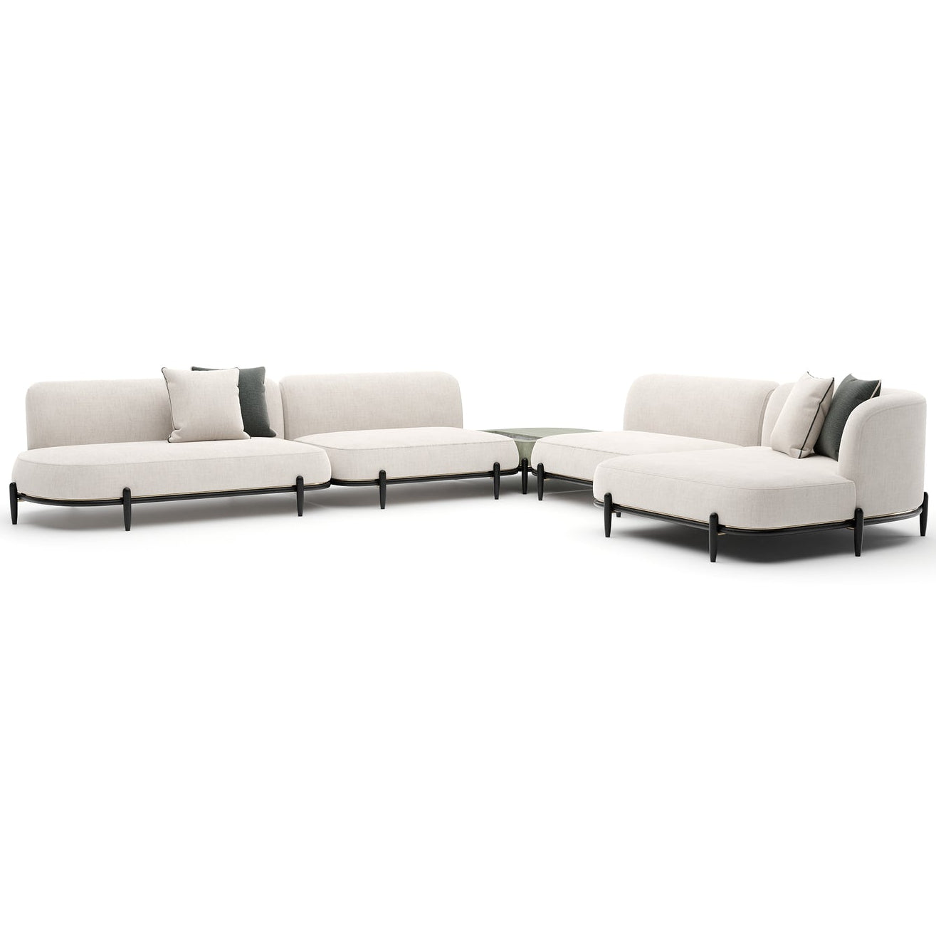 Caracole Madera LAF Large L Sectional Sofa