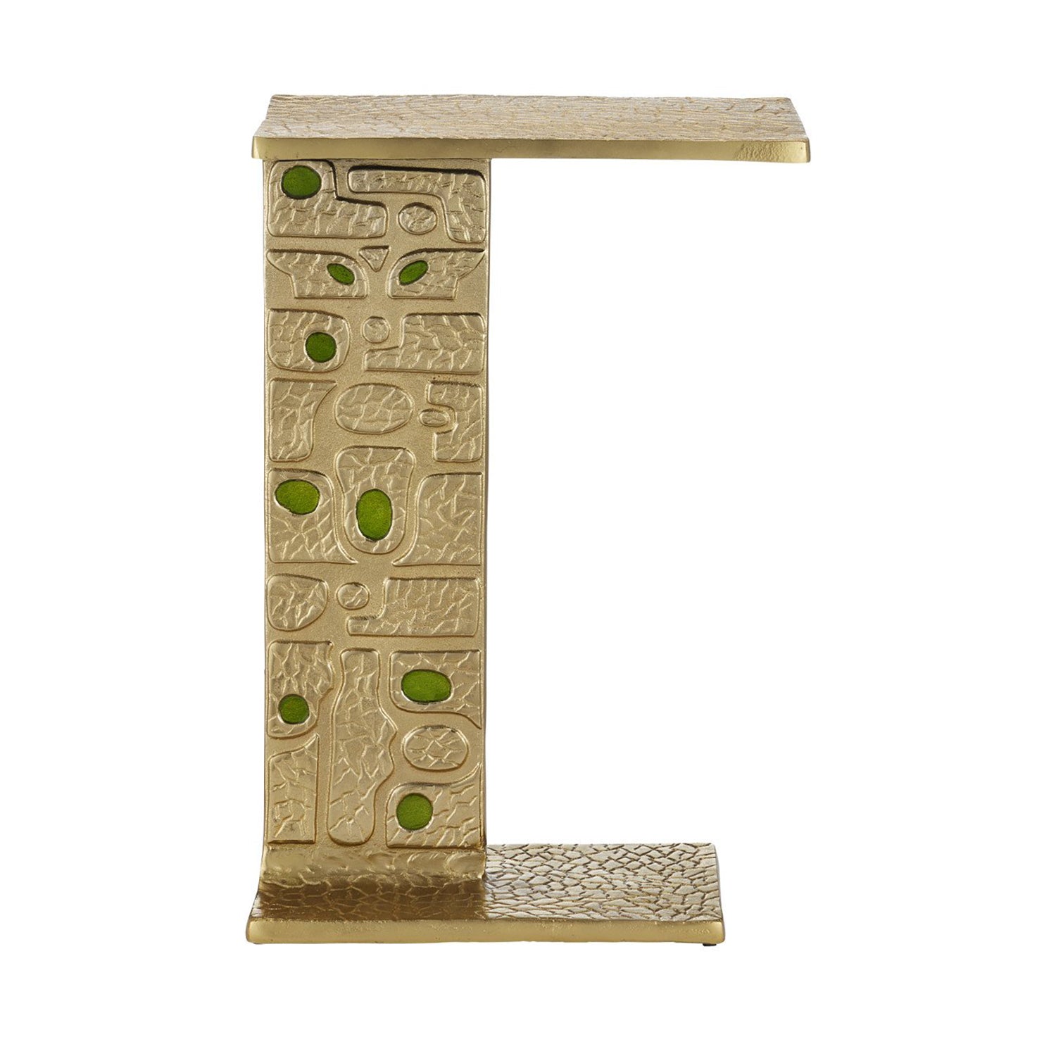 Currey & Co Beau Monde Gold & Green C Table