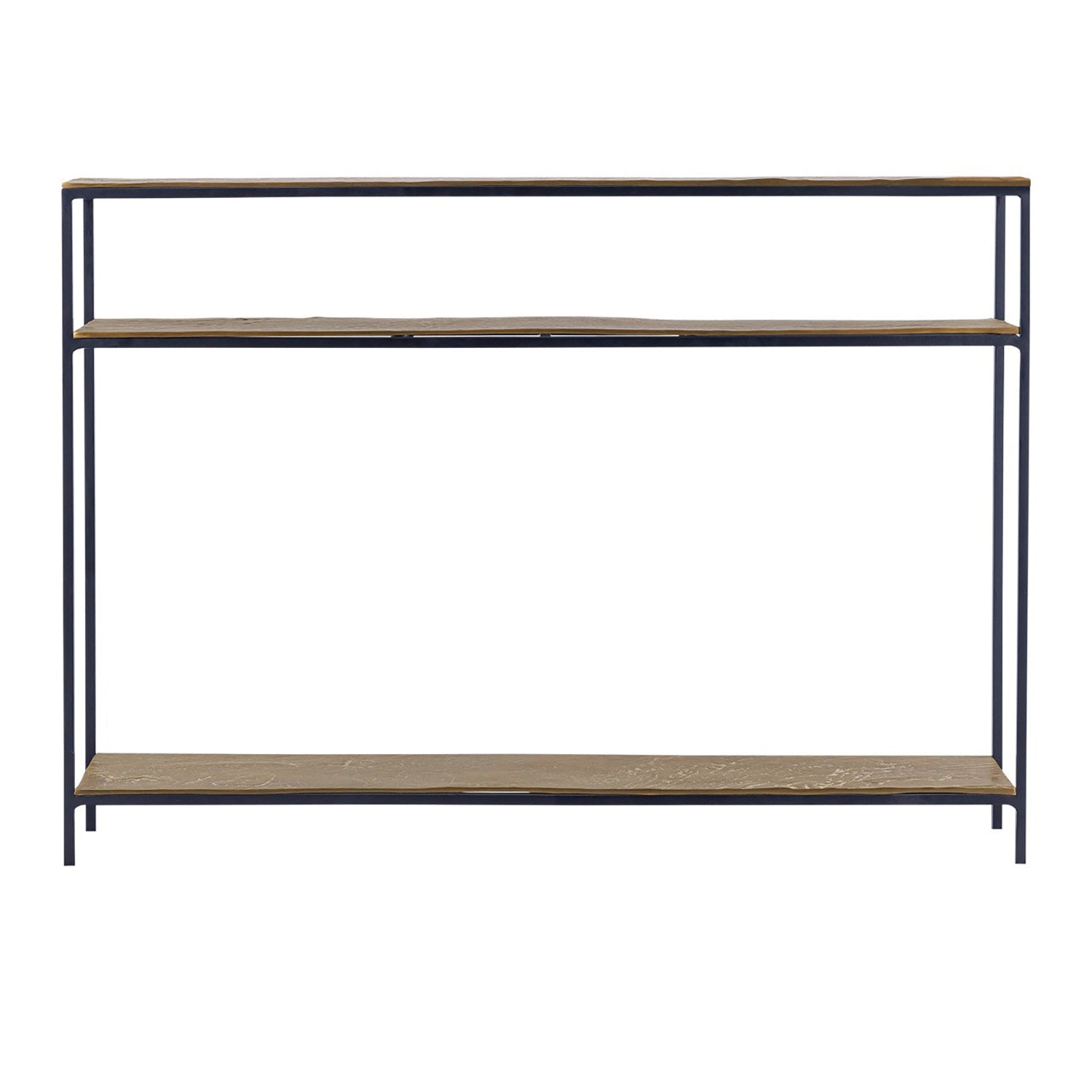 Currey & Co Lathi Brass Console Table