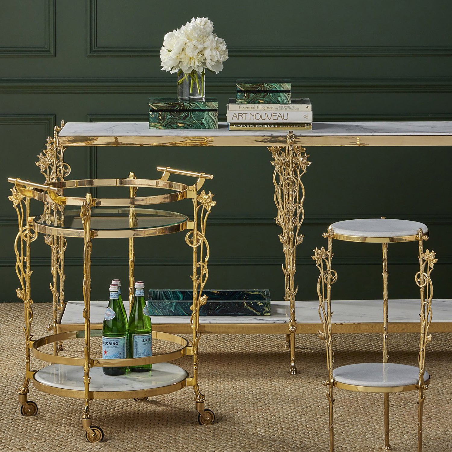 Currey & Co Fiore Console Table