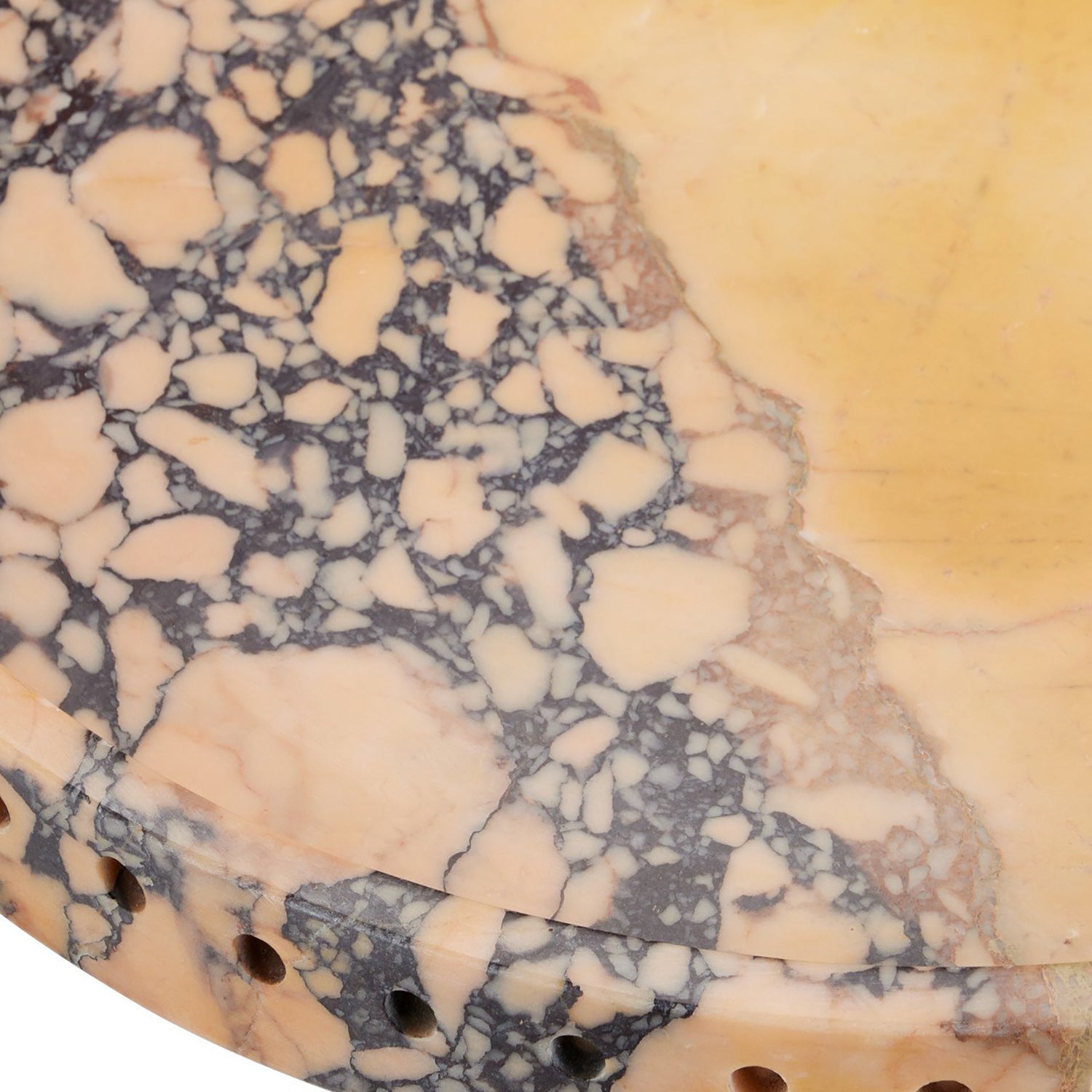 Currey & Co Freya Purple Breccia Accent Table