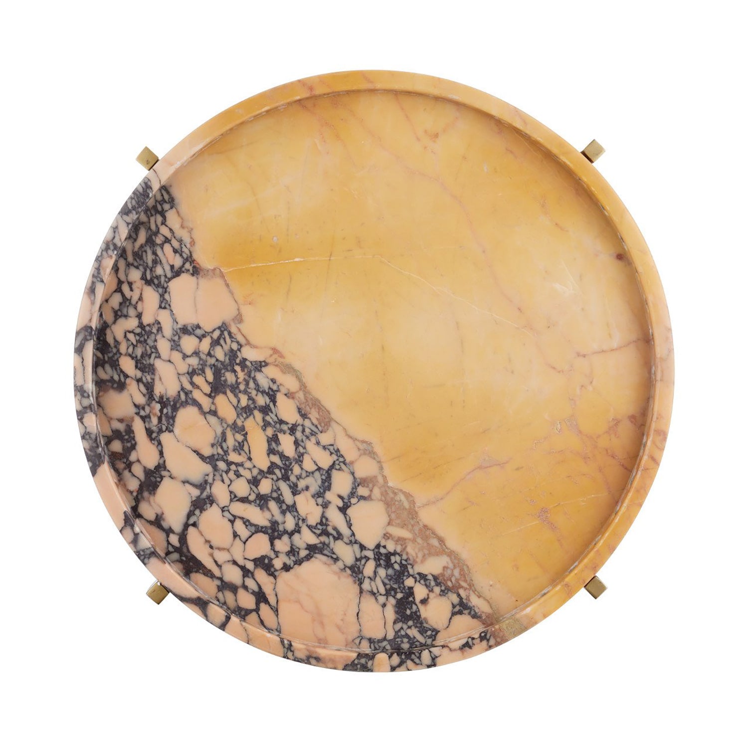 Currey & Co Freya Purple Breccia Accent Table