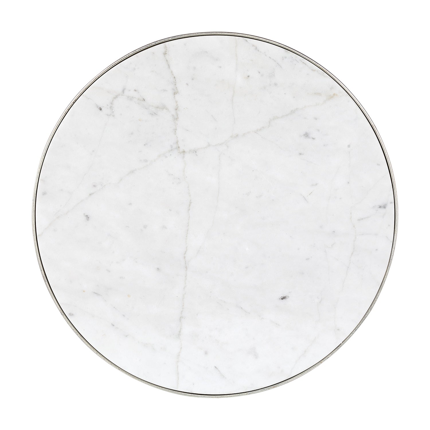 Currey & Co Lunaria Silver Accent Table