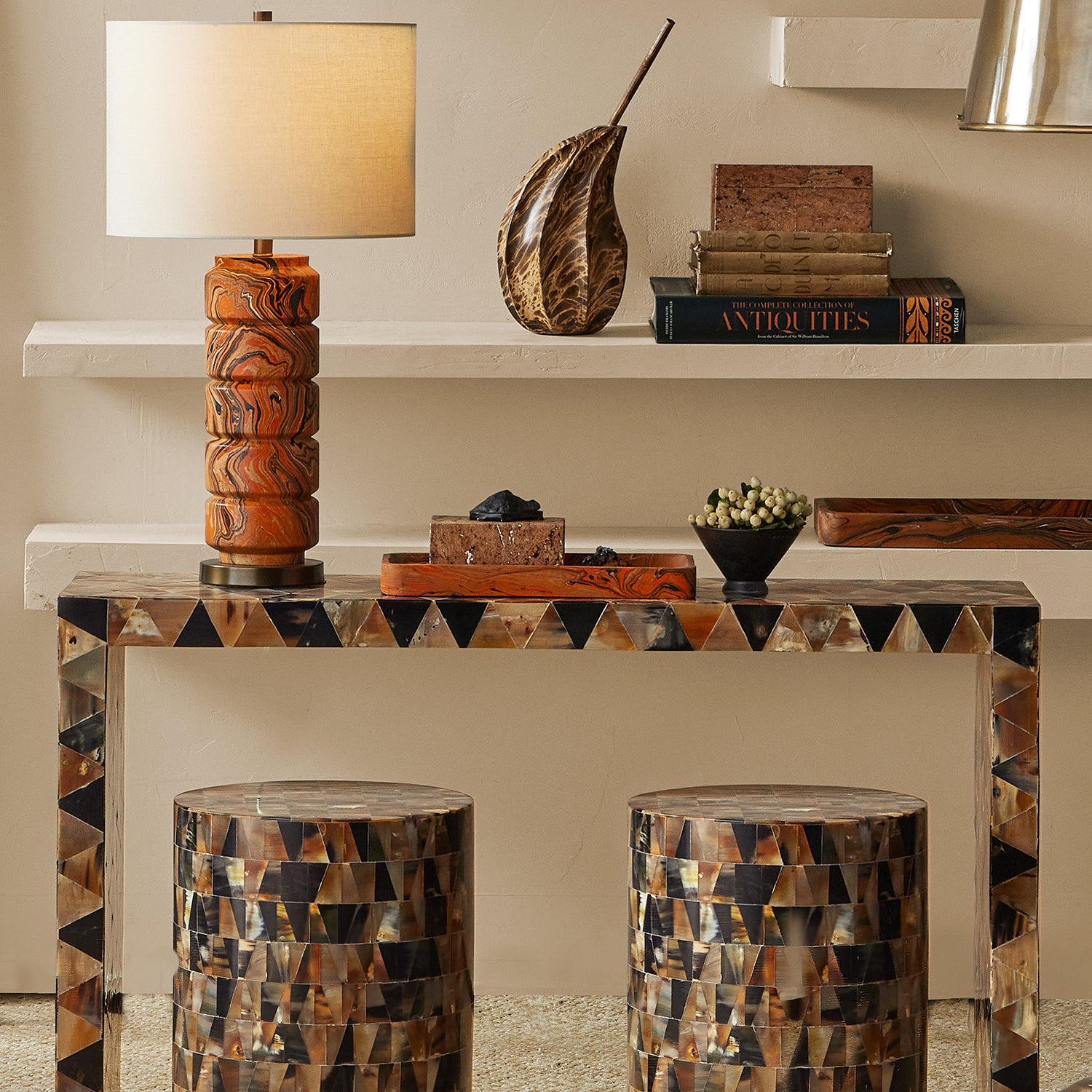 Currey & Co Brewster Console Table