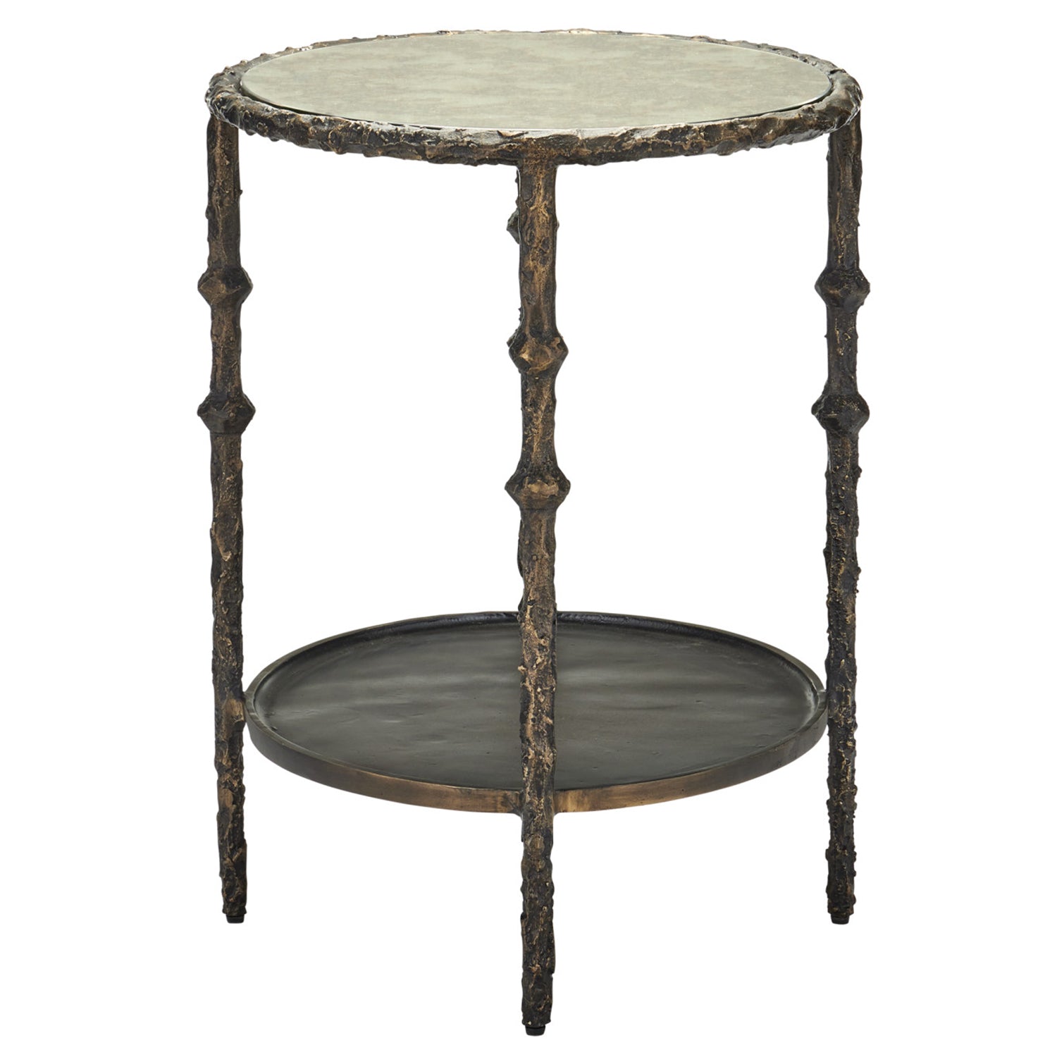 Currey & Co Spalzato Side Table
