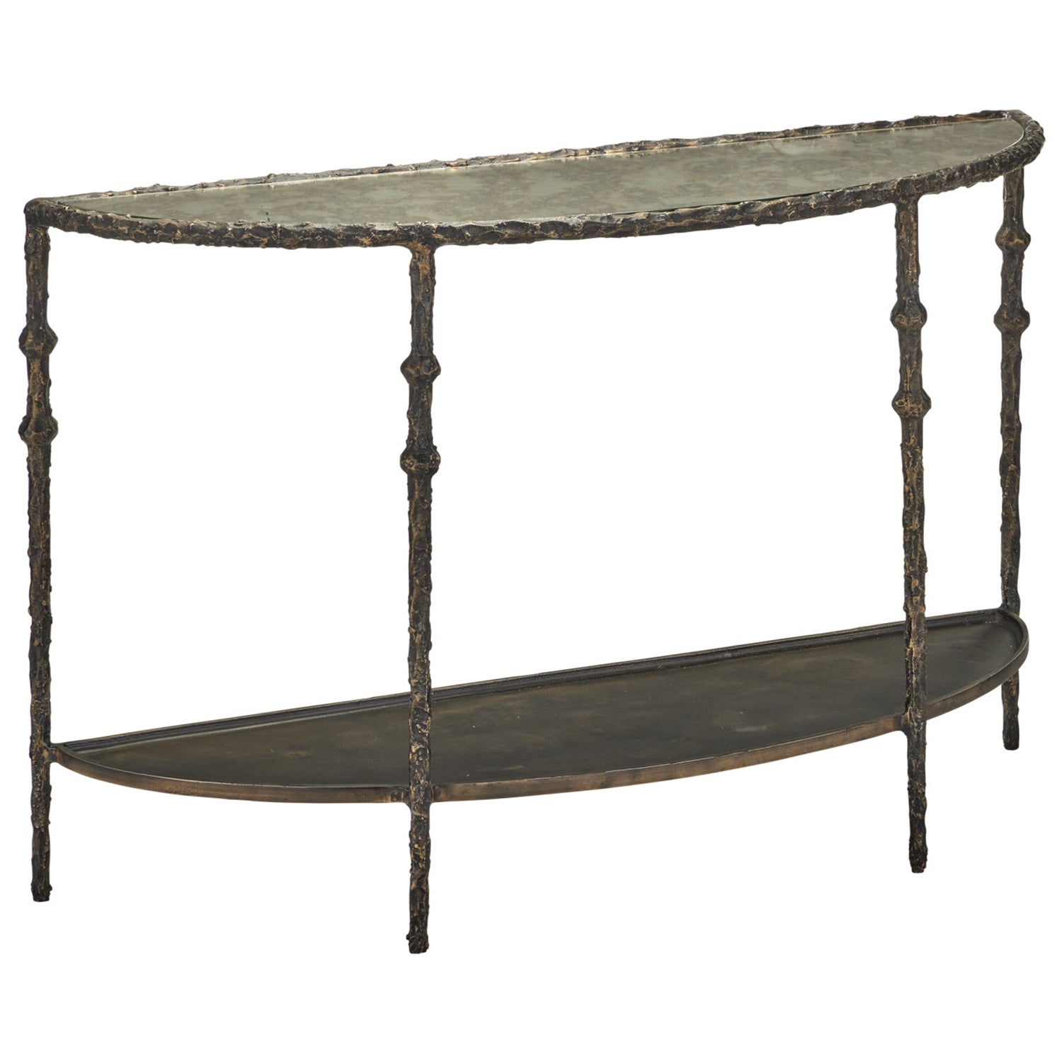Currey & Co Spalzato Demi-Lune Console Table