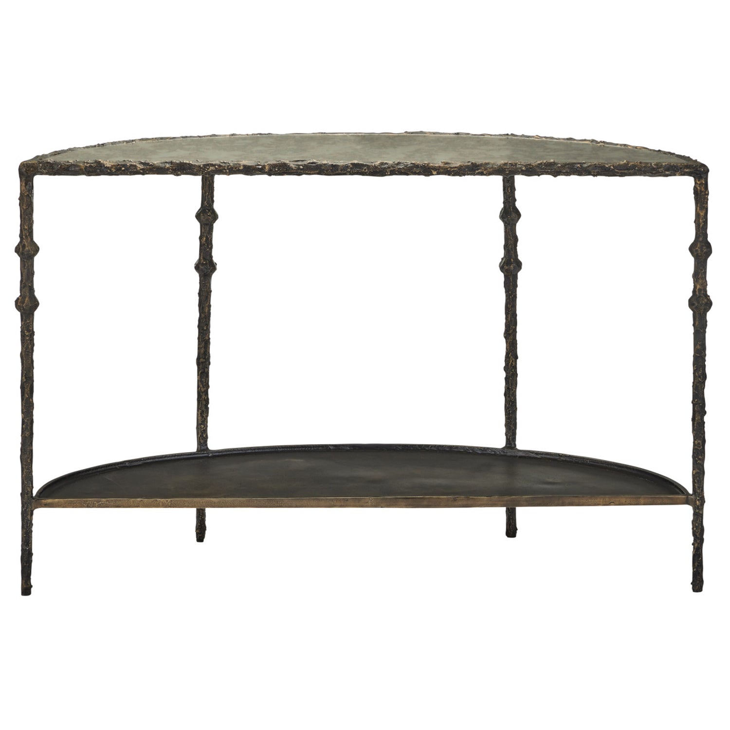 Currey & Co Spalzato Demi-Lune Console Table