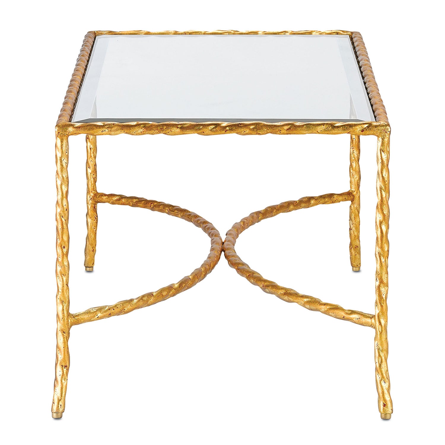 Currey & Co Gilt Twist Coffee Table