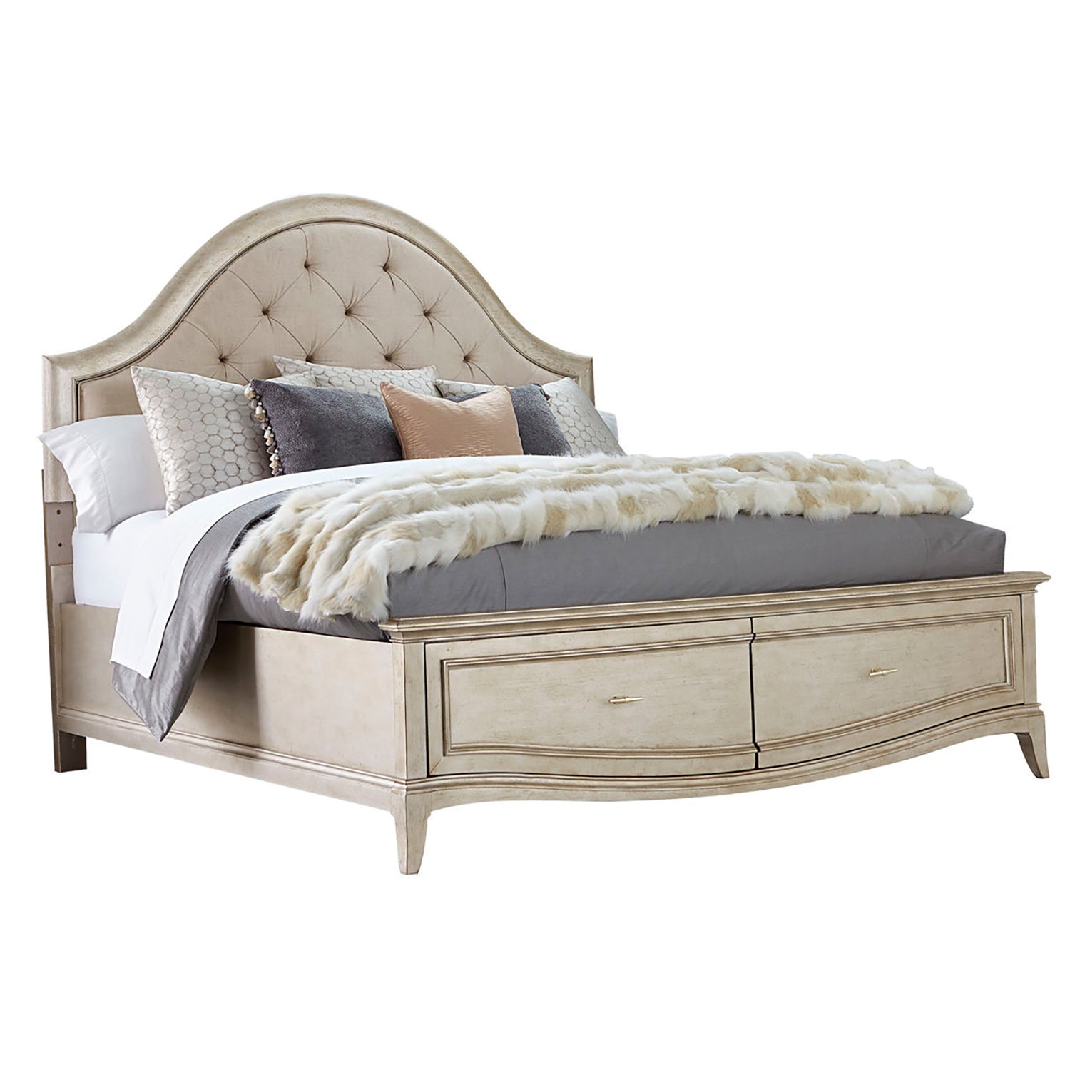 A.R.T. Furniture Starlite Upholstered Panel Bed With Storage