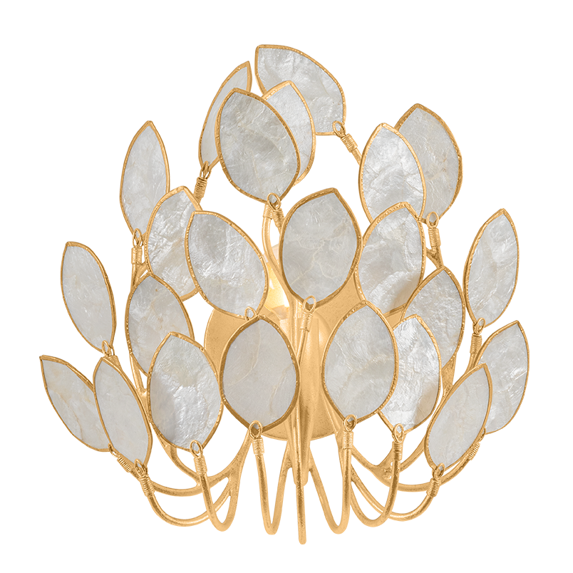 Hudson Valley Lighting Eastview Wall Sconce in Vintage Gold Leaf, primary product view