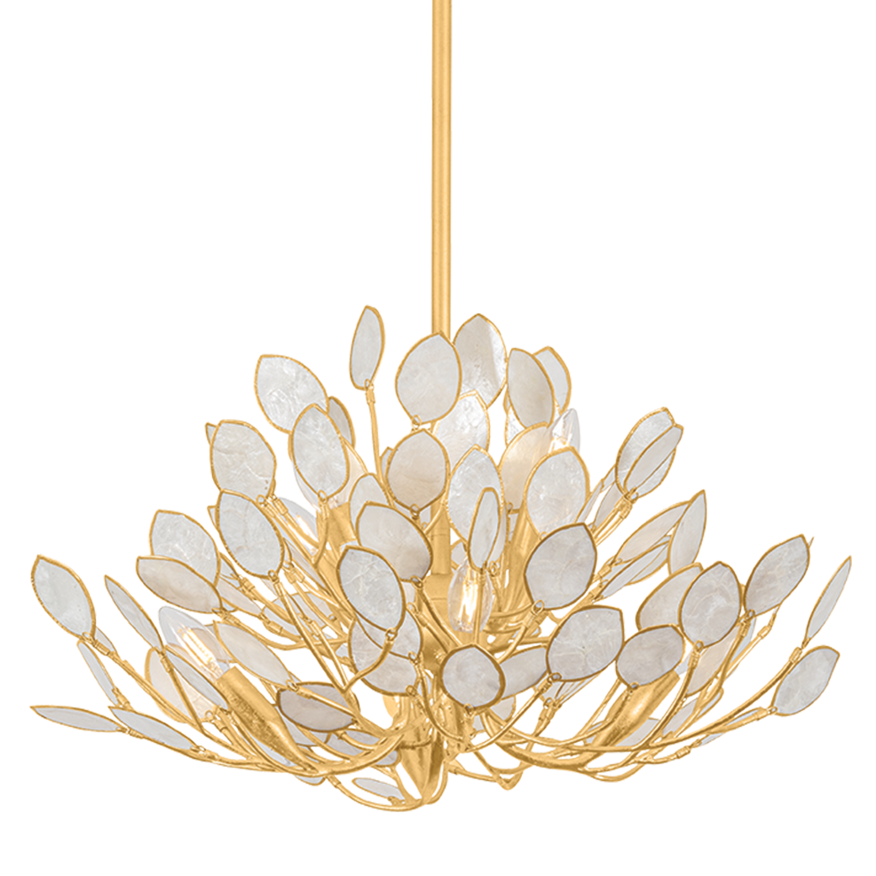 Hudson Valley Lighting Eastview Small Chandelier in Vintage Gold Leaf, primary product view