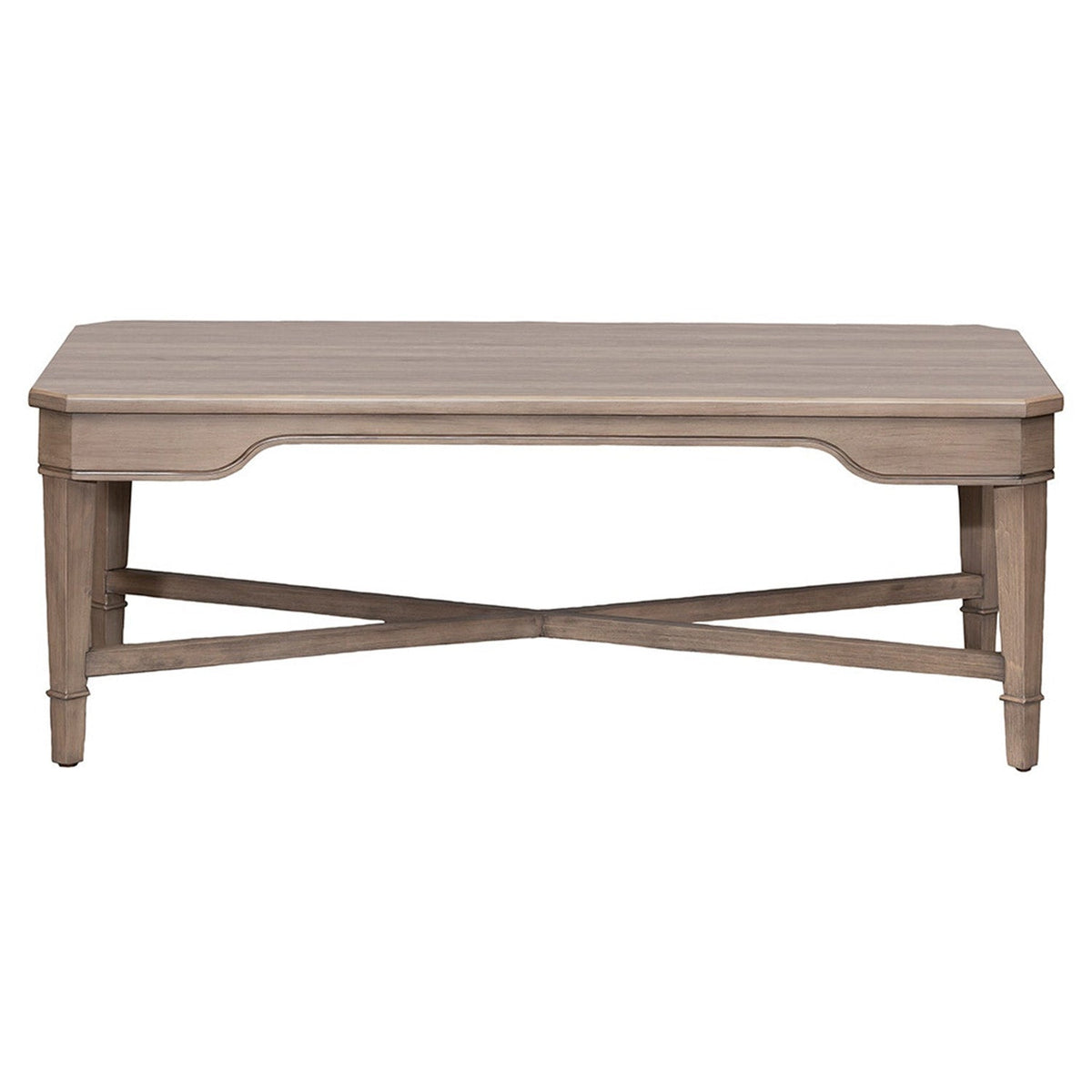 Fairfield Chair Avignon Anjou Rectangular Cocktail Table, three-quarter angle view