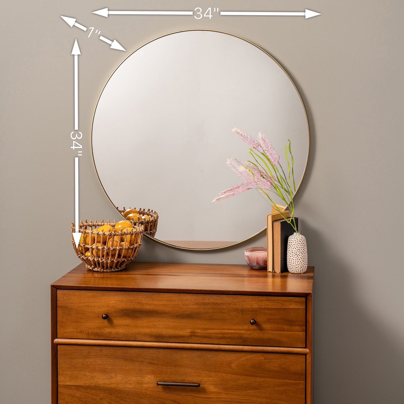 Franco Round Wall Mirror
