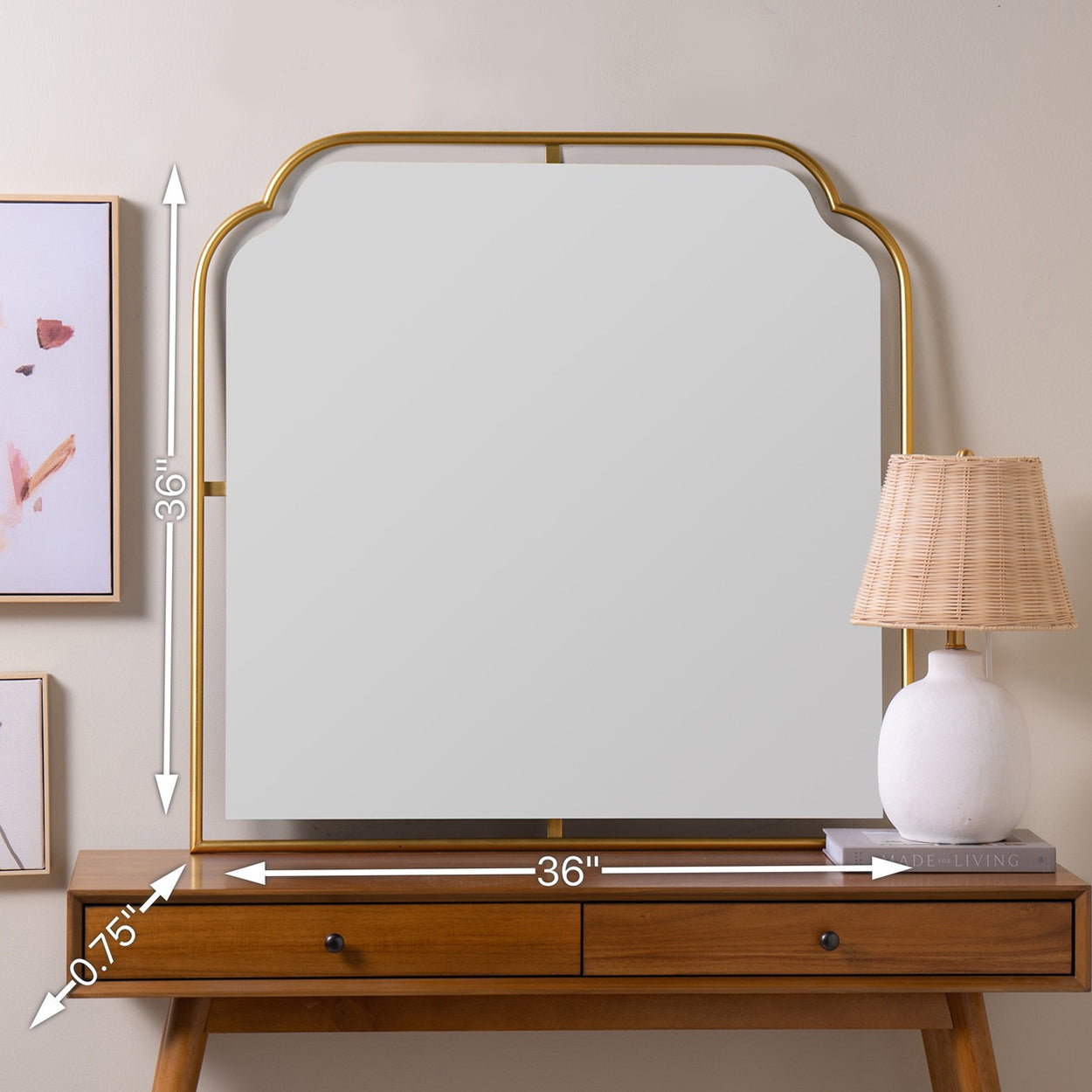 Sebastian Mantle Wall Mirror