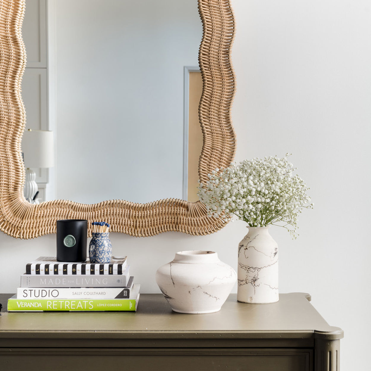 Erin Gates x Cooper Classics Scalloped Linden Wall Mirror