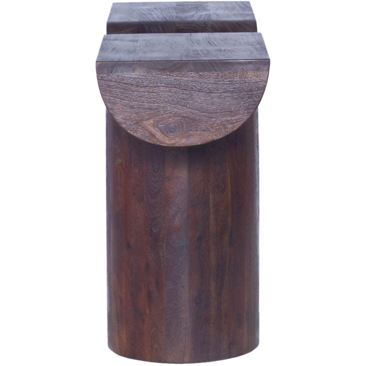 Tee Brown Acacia Wood Console Table