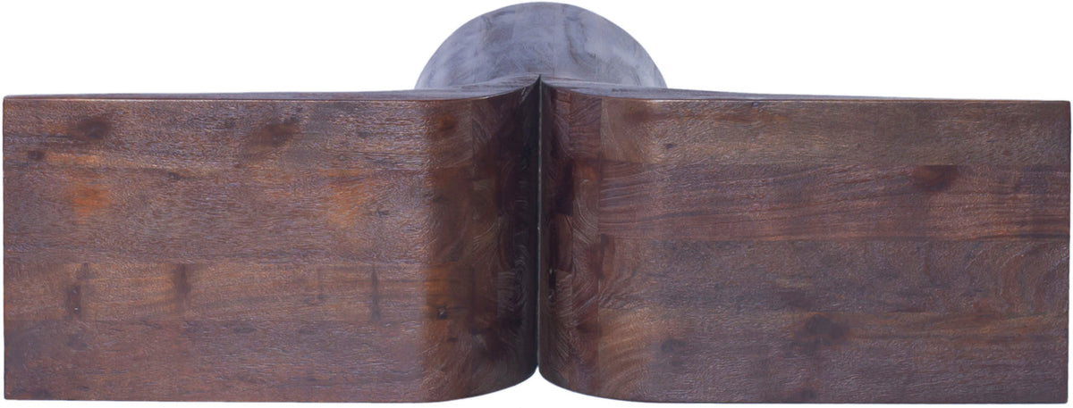 Tee Brown Acacia Wood Console Table