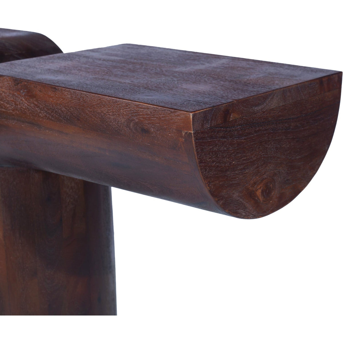 Tee Brown Acacia Wood Console Table