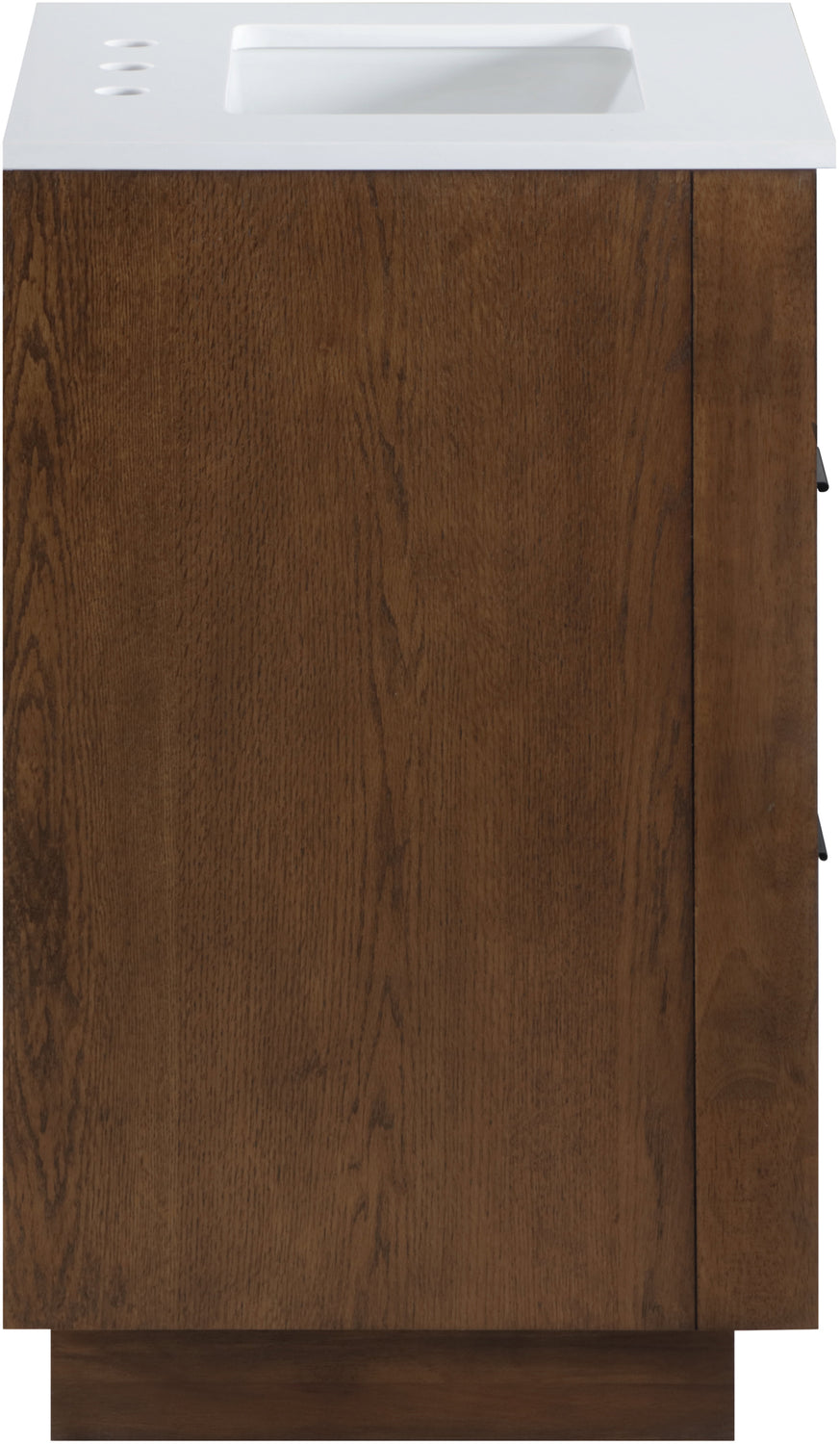 Willard 24in Brown Engineered Stone And Solid Wood Bathroom Vanity