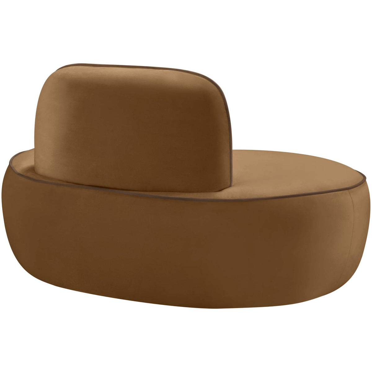 Swerve Saddle Velvet Upholstered Chair