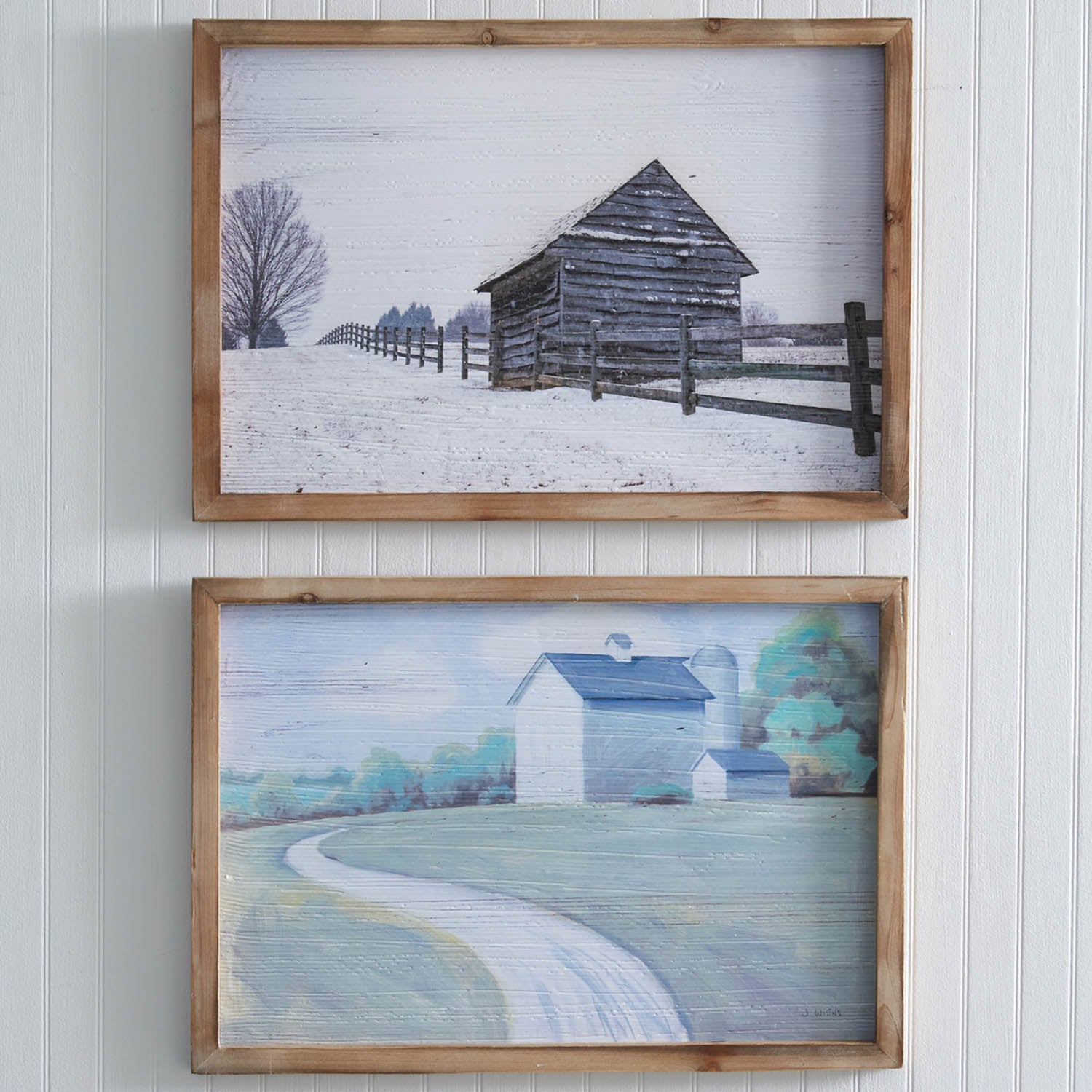 Snowy Barn Wall Art