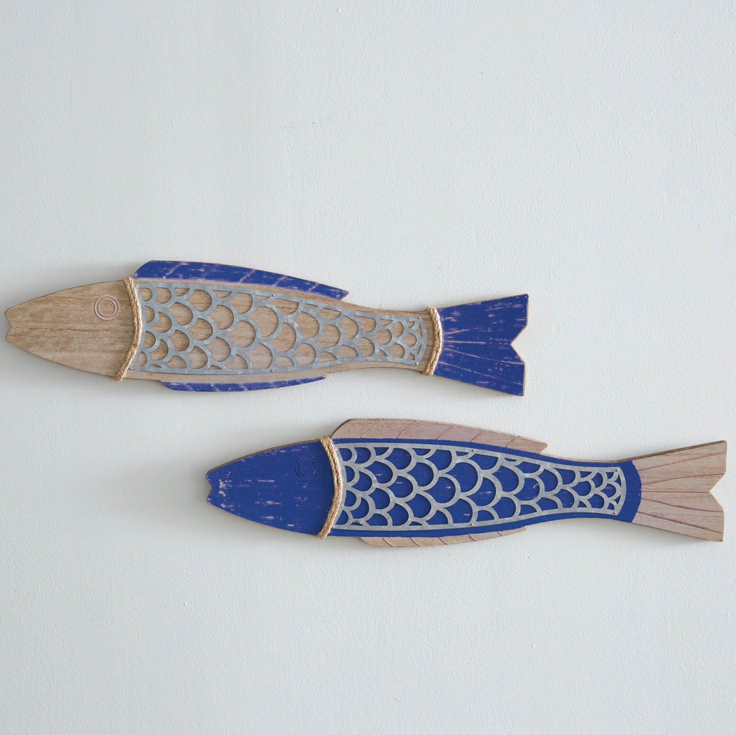 Fish Wood Wall Art Set of 2