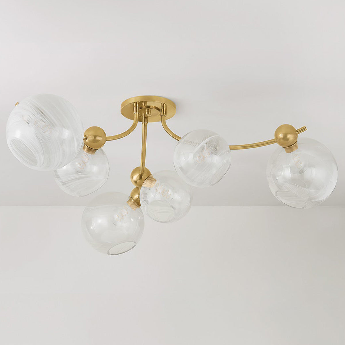 Martyn Lawrence Bullard x Corbett Lighting Astraia Semi Flush Mount