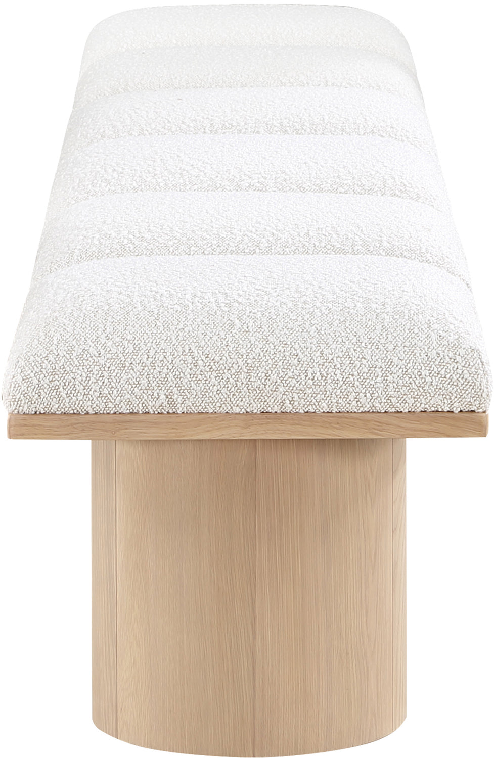 Pavilion Cream Boucle Fabric Upholstered 6 Piece Modular Bench