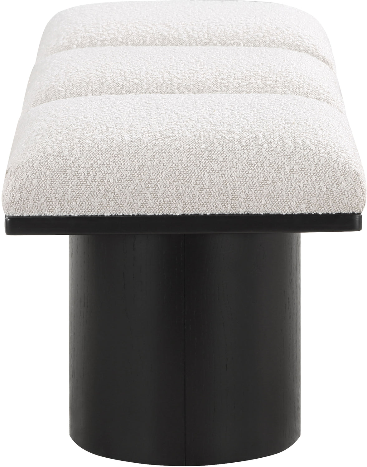 Pavilion Cream Boucle Fabric Upholstered 3 Piece Modular Bench