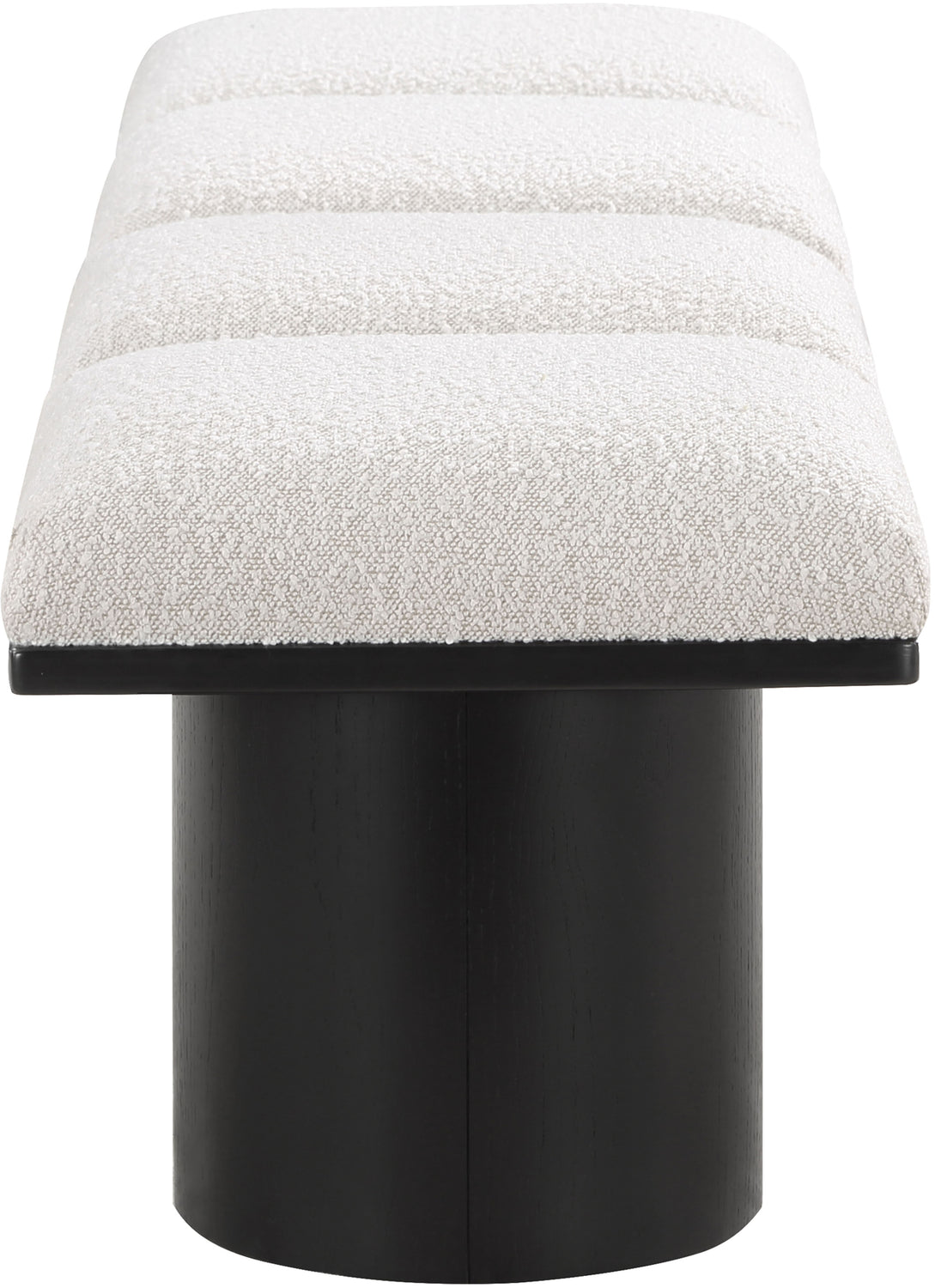 Pavilion Cream Boucle Fabric Upholstered 4 Piece Modular Bench