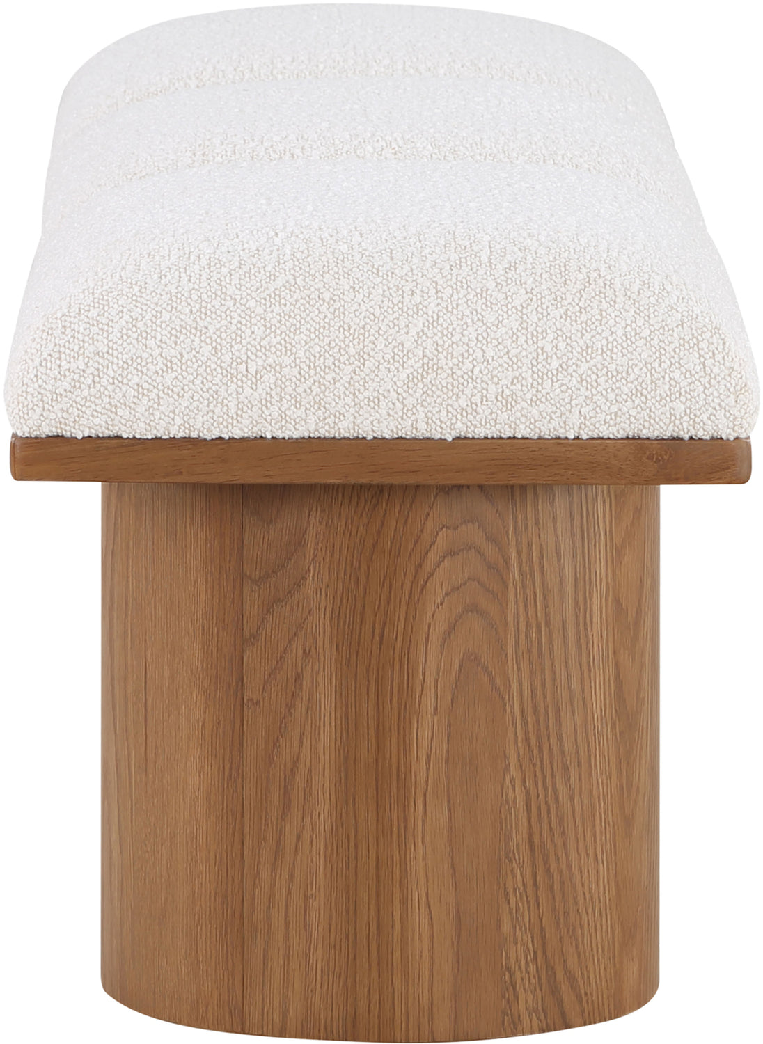 Pavilion Cream Boucle Fabric Upholstered 3 Piece Modular Bench