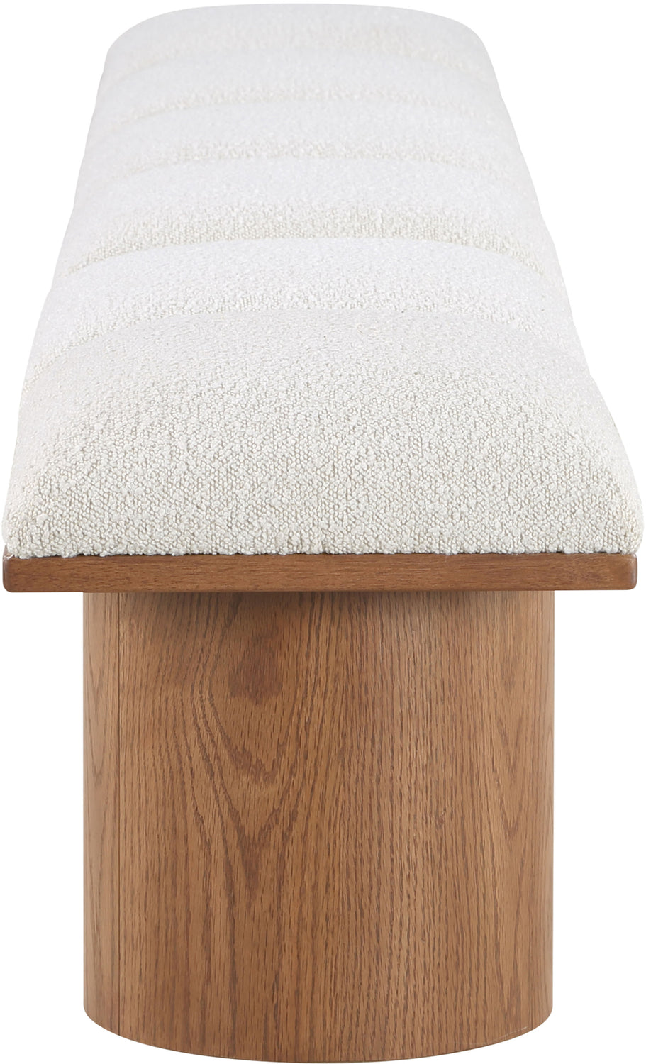 Pavilion Cream Boucle Fabric Upholstered 6 Piece Modular Bench